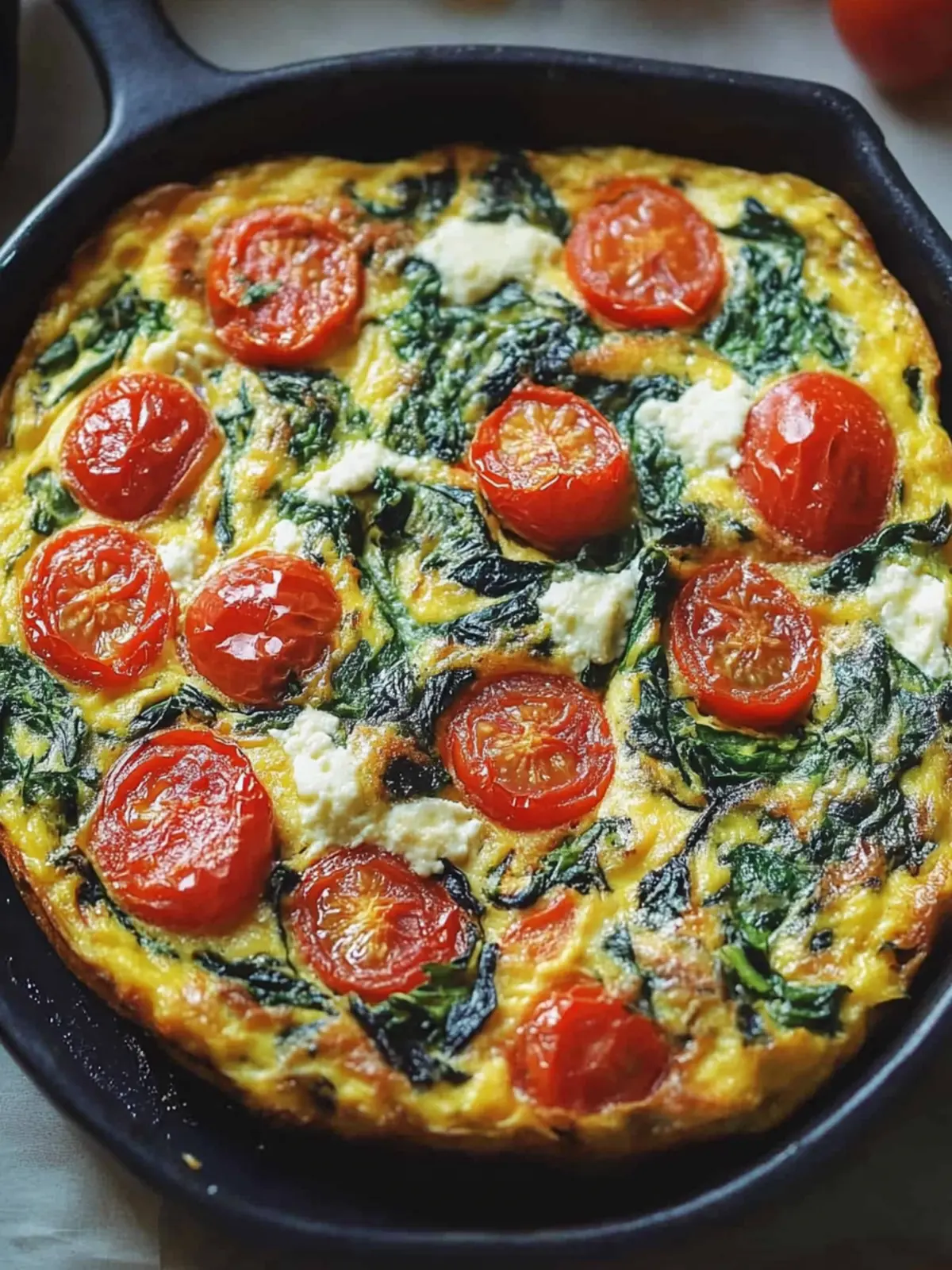 Savory Tomato Spinach Frittata for Effortless Brunch Bliss 3 Tomato Spinach Frittata