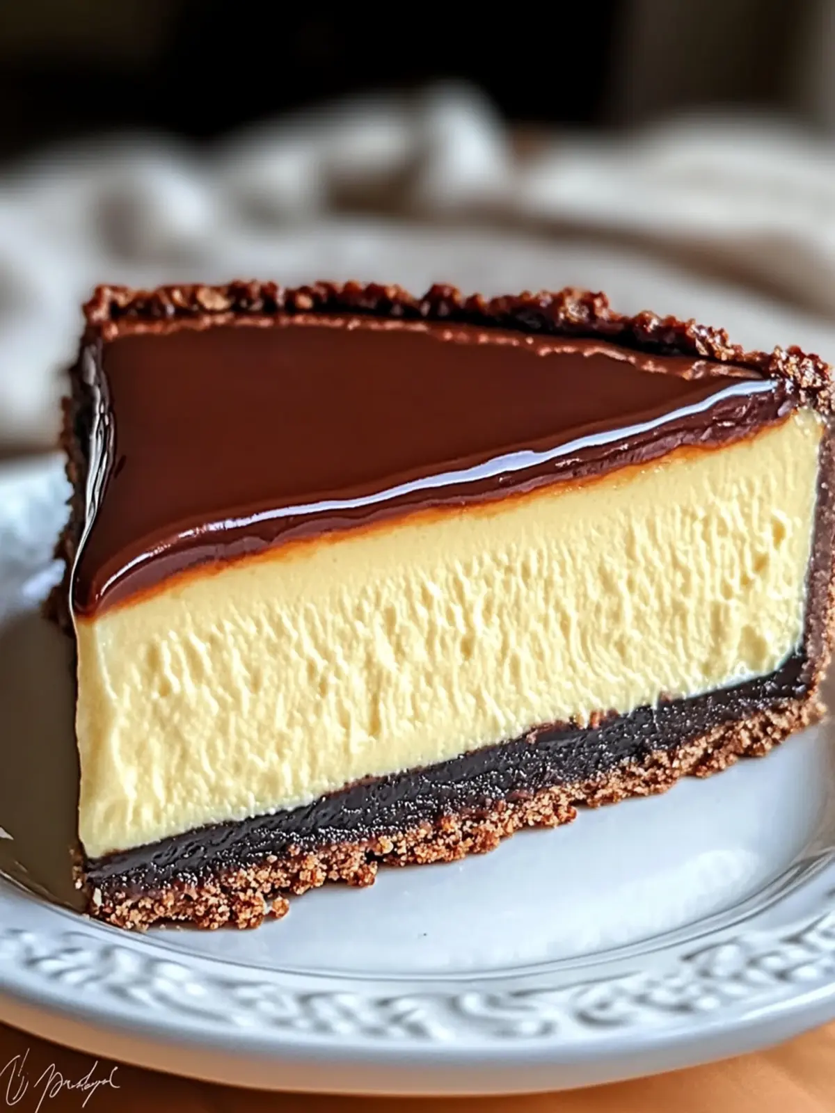 Boston Cream Pie Cheesecake