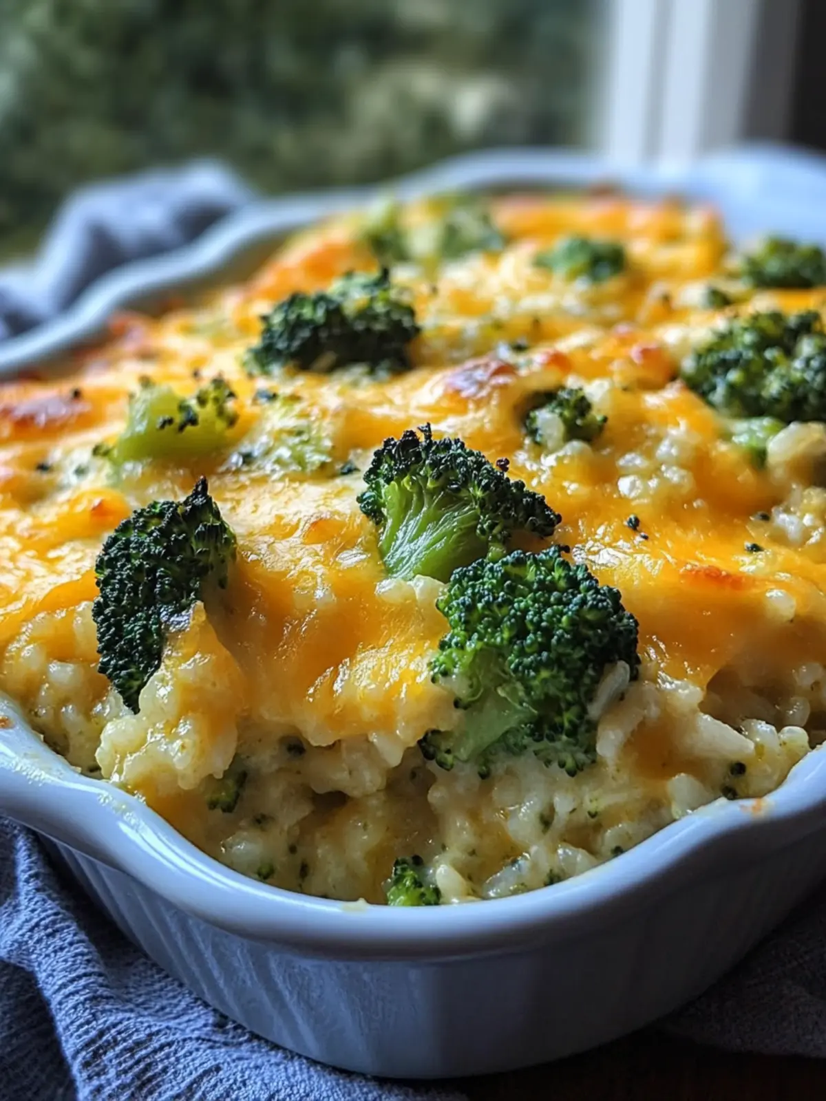 Broccoli cheese rice casserole