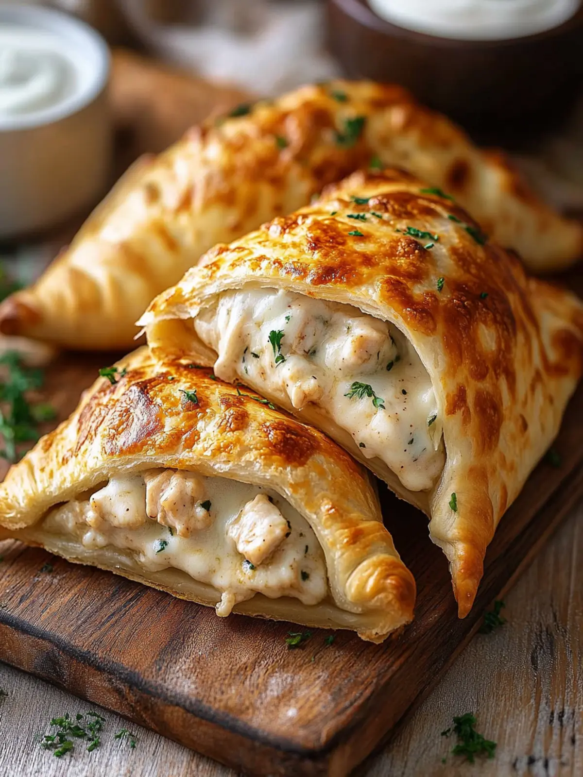Savory Chicken Alfredo Air Fryer Calzones You ll Love 2 Chicken Alfredo Air Fryer Calzones