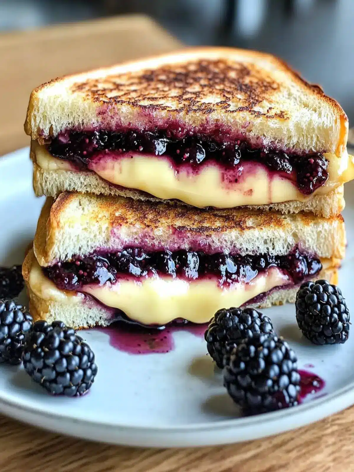 Balsamic Blackberry Bliss Grilled Cheese