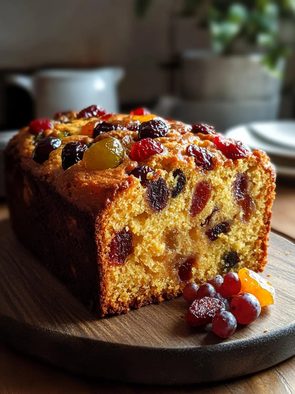 Heavenly Moist Fruit Cake Loaf