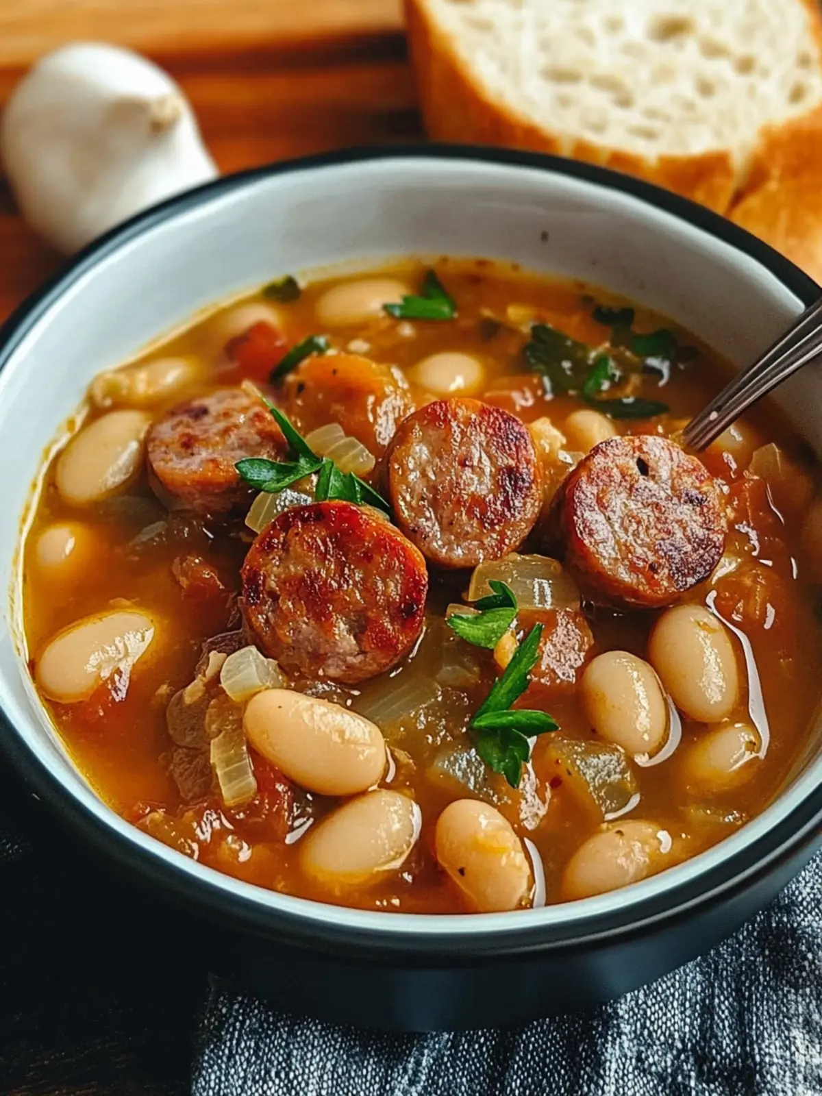Smoky Sausage & White Bean Stew for Cozy Nights In 4 Smoked Sausage & White Bean Stew