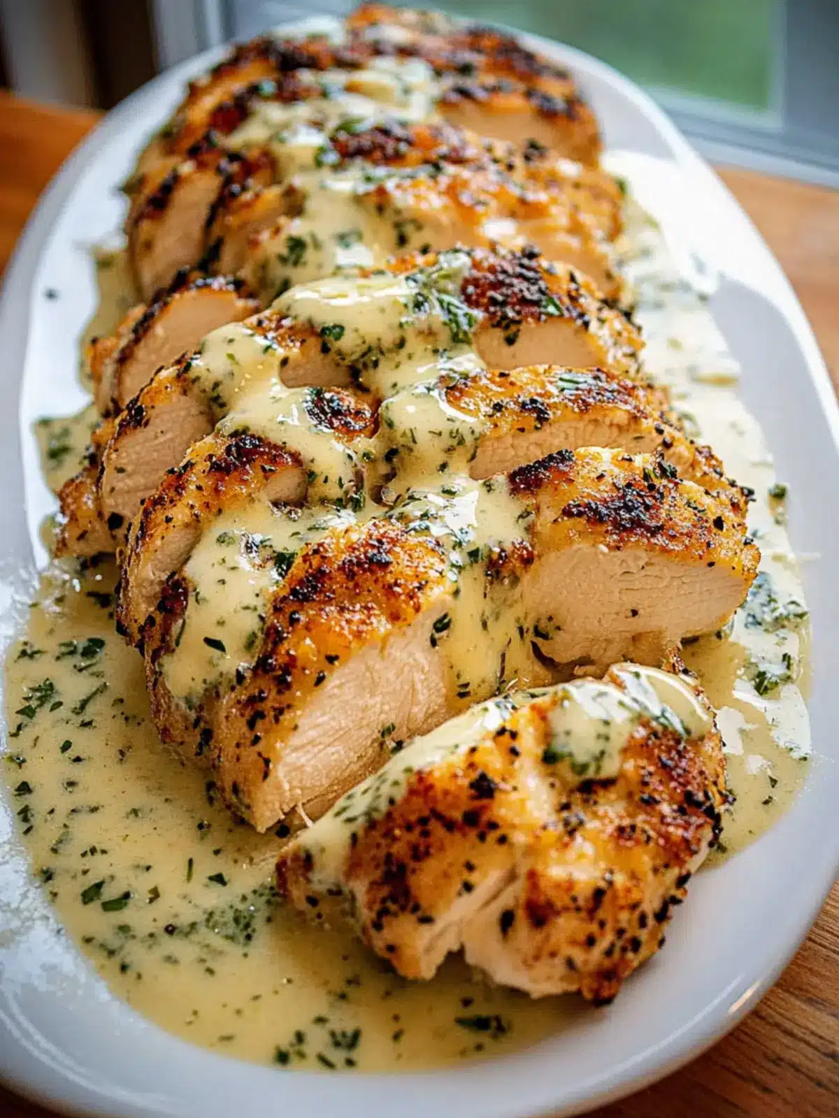 Savory Baked Caesar Chicken with Creamy Parmesan Sauce 4 Baked Caesar Chicken with Creamy Parmesan Sauce