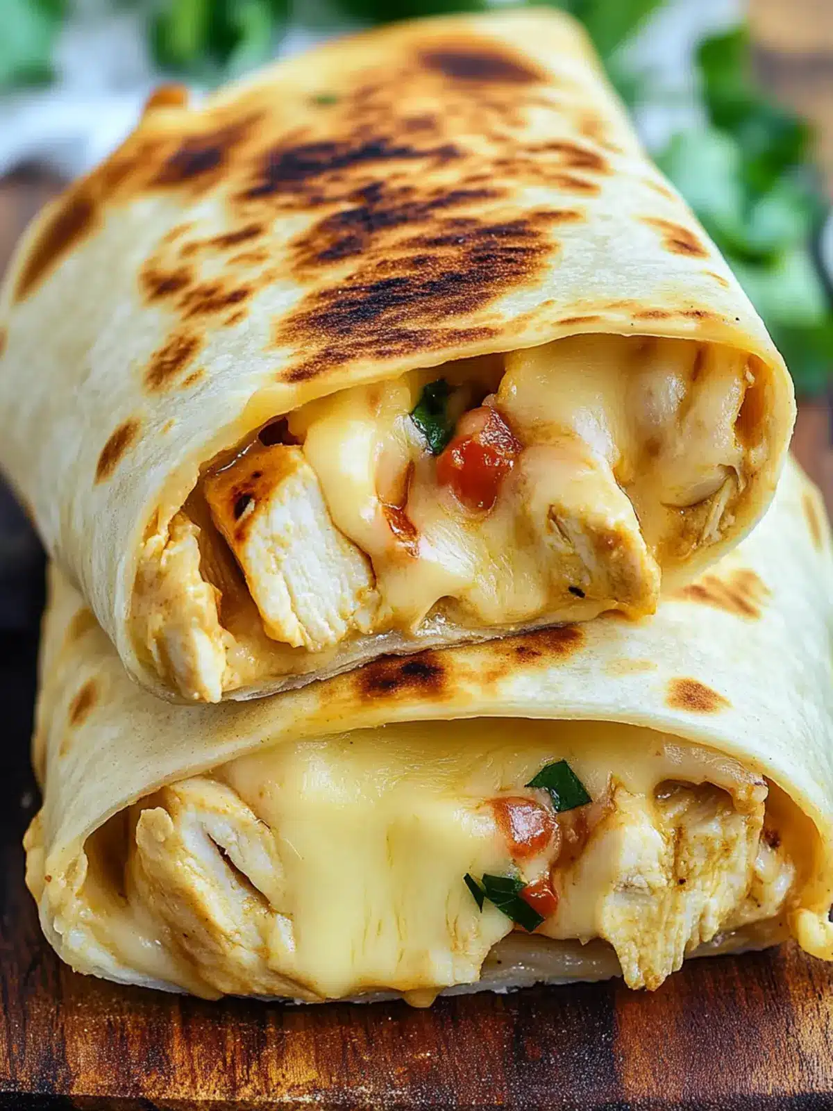 Cheesy Garlic Chicken Wraps for Quick Dinner Bliss 4 Cheesy Garlic Chicken Wraps