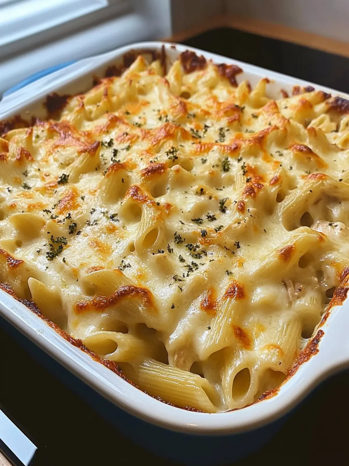 Cheesy Chicken Alfredo Pasta Bake Recipe for Cozy Nights 4 Cheesy Chicken Alfredo Pasta Bake Recipe