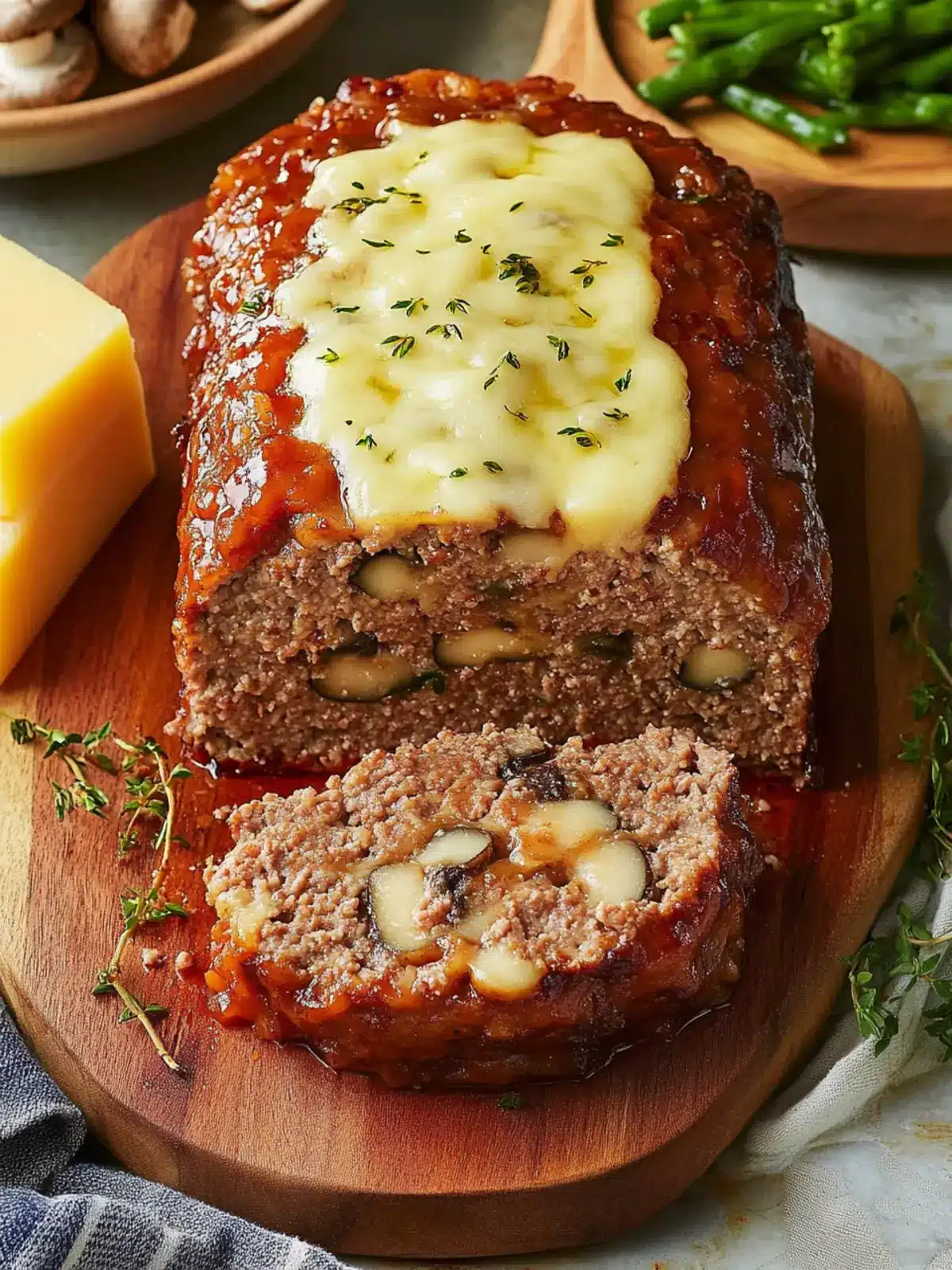 Mouthwatering Mushroom Swiss Cheese Meatloaf for Cozy Nights 4 Mushroom Swiss Cheese Meatloaf
