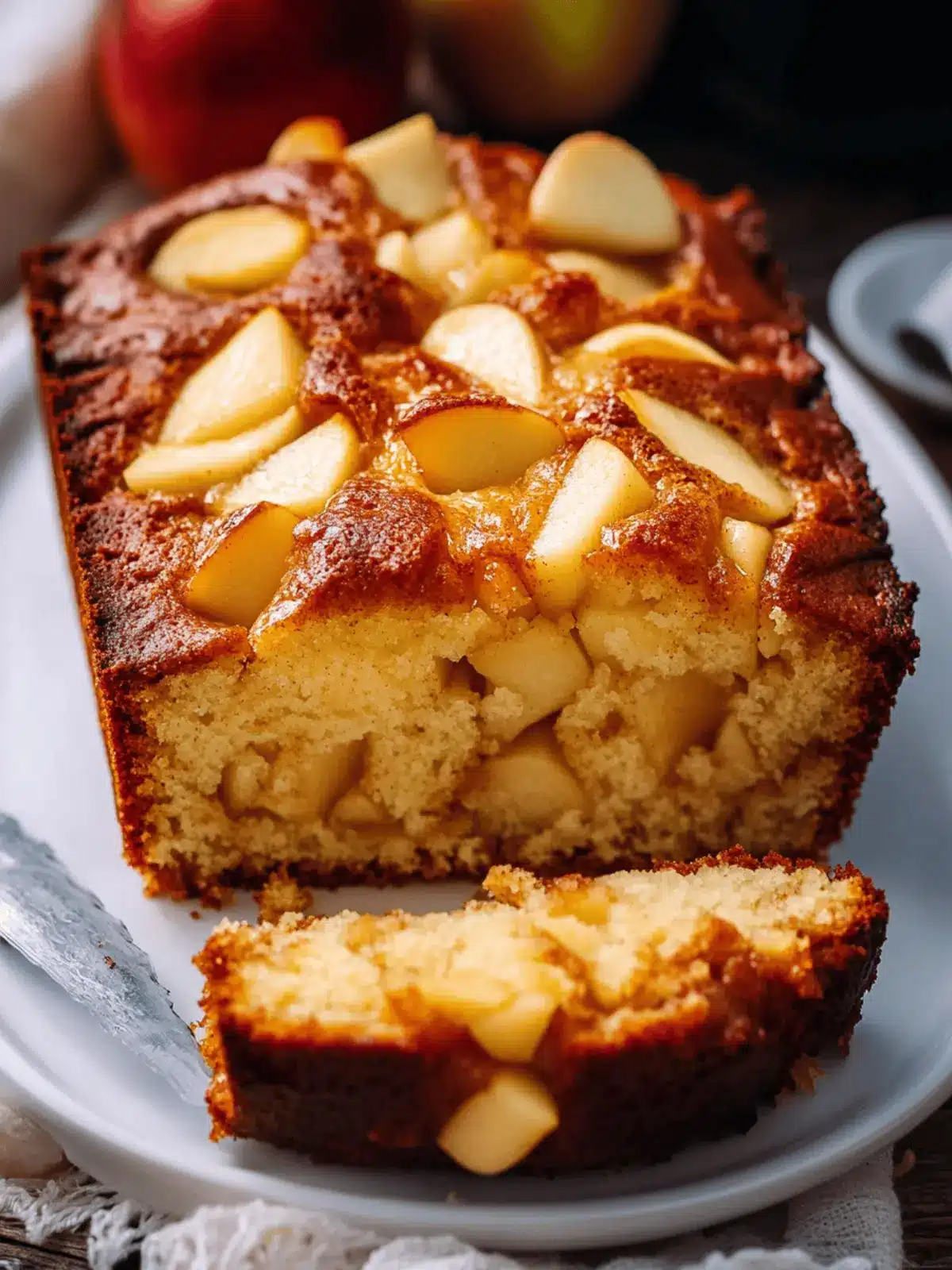 Apple Cinnamon Cake with Caramelized Topping