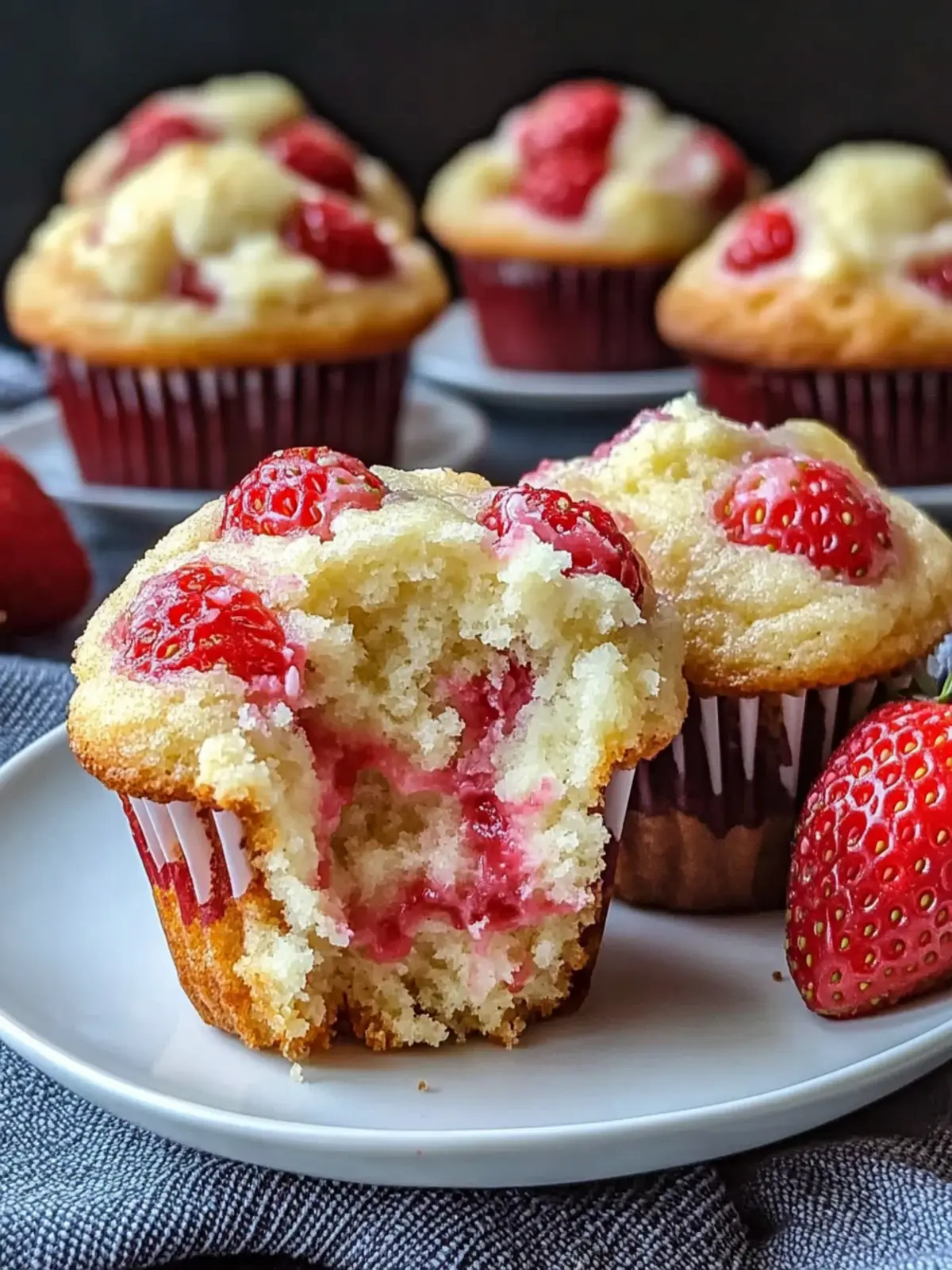 Delicious Strawberry Cream Cheese Muffins for a Sweet Start 3 Strawberry Cream Cheese Muffins