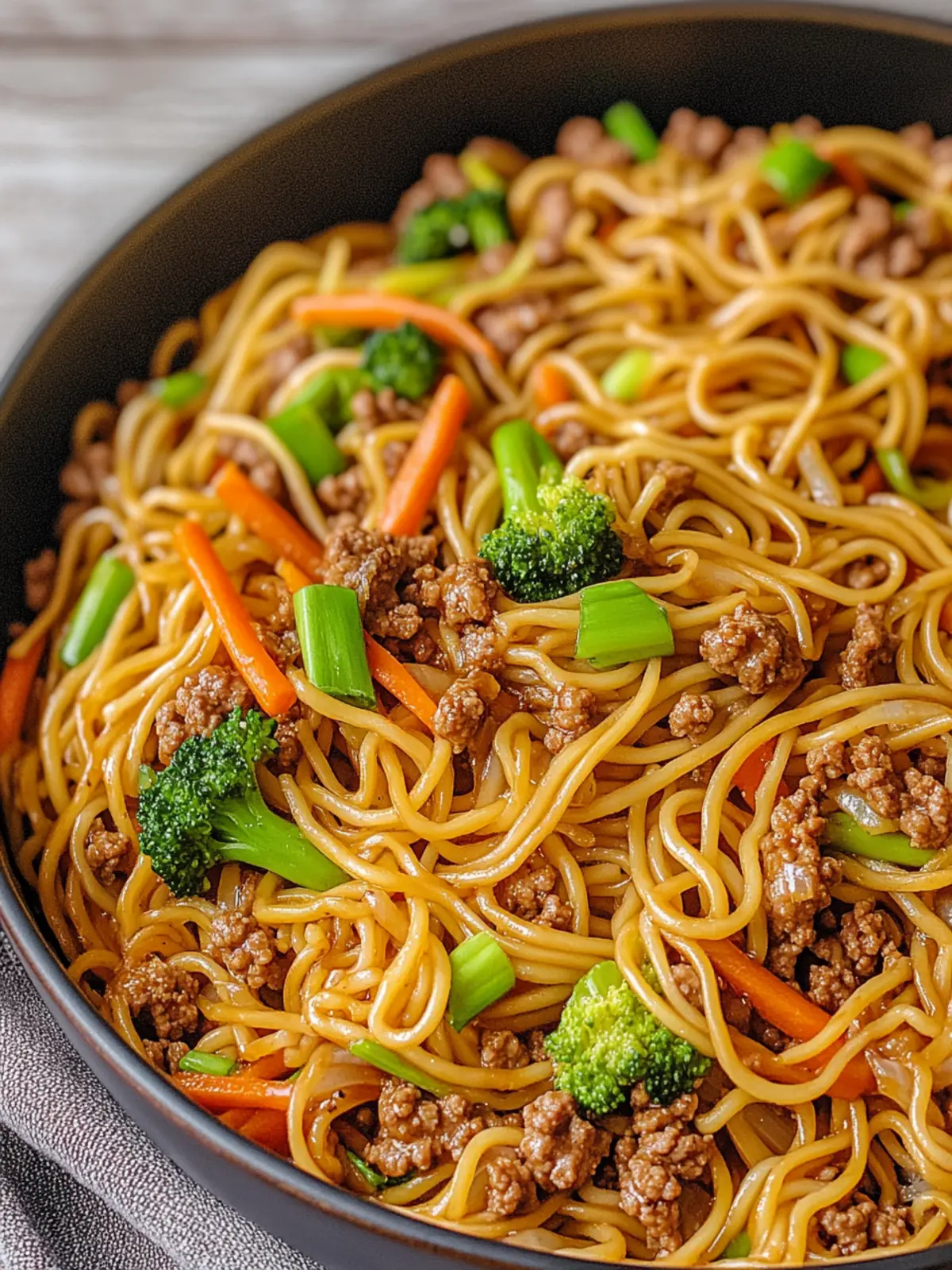 Ground Beef Lo Mein