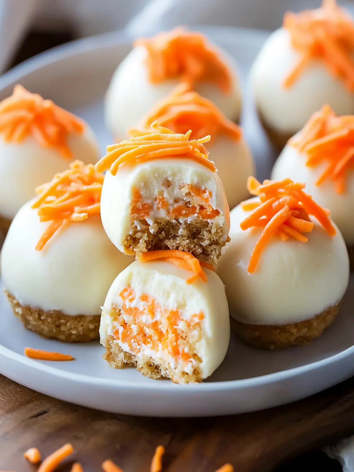Carrot Cake Cheesecake Bites