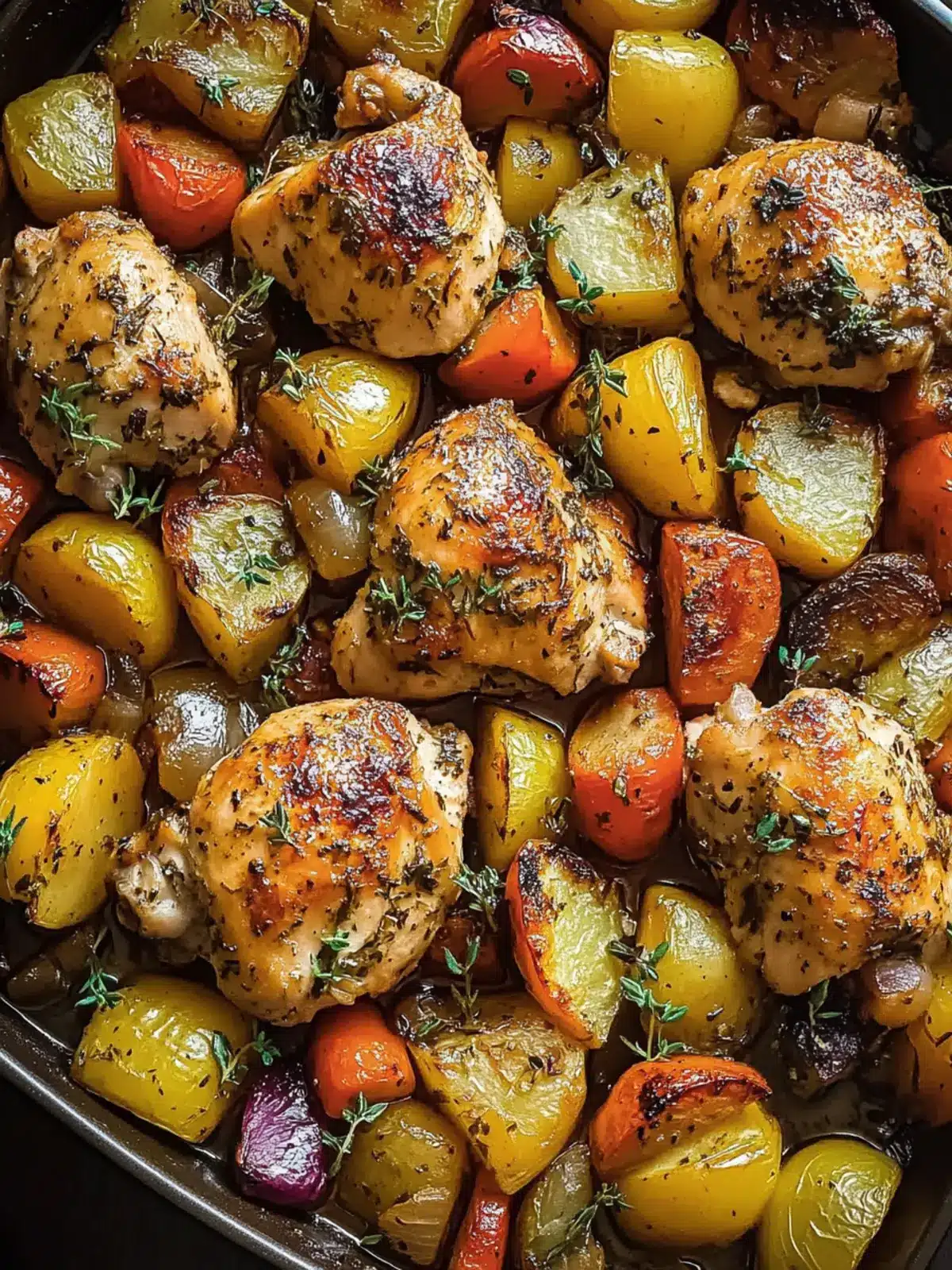 Herb-Roasted Chicken & Vegetables Traybake