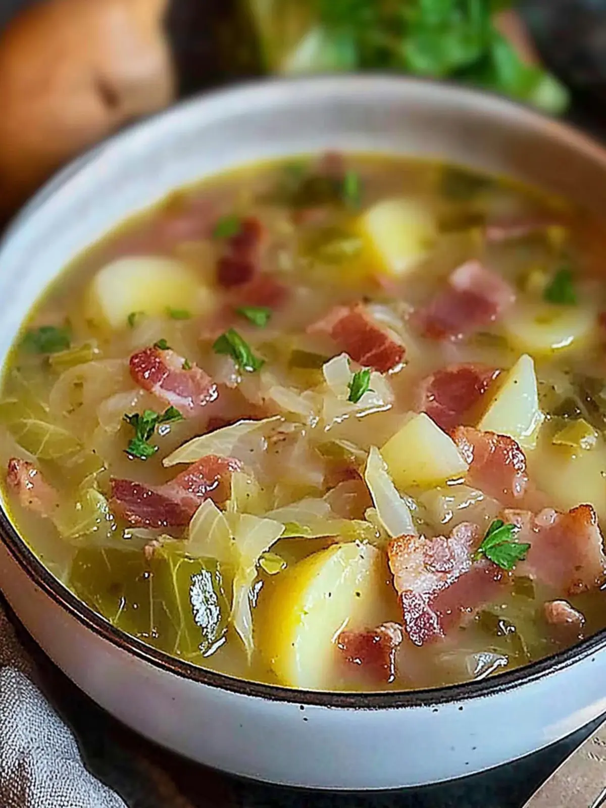 Cozy Up with Irish Bacon, Cabbage, and Potato Soup 3 Irish Bacon, Cabbage, and Potato Soup