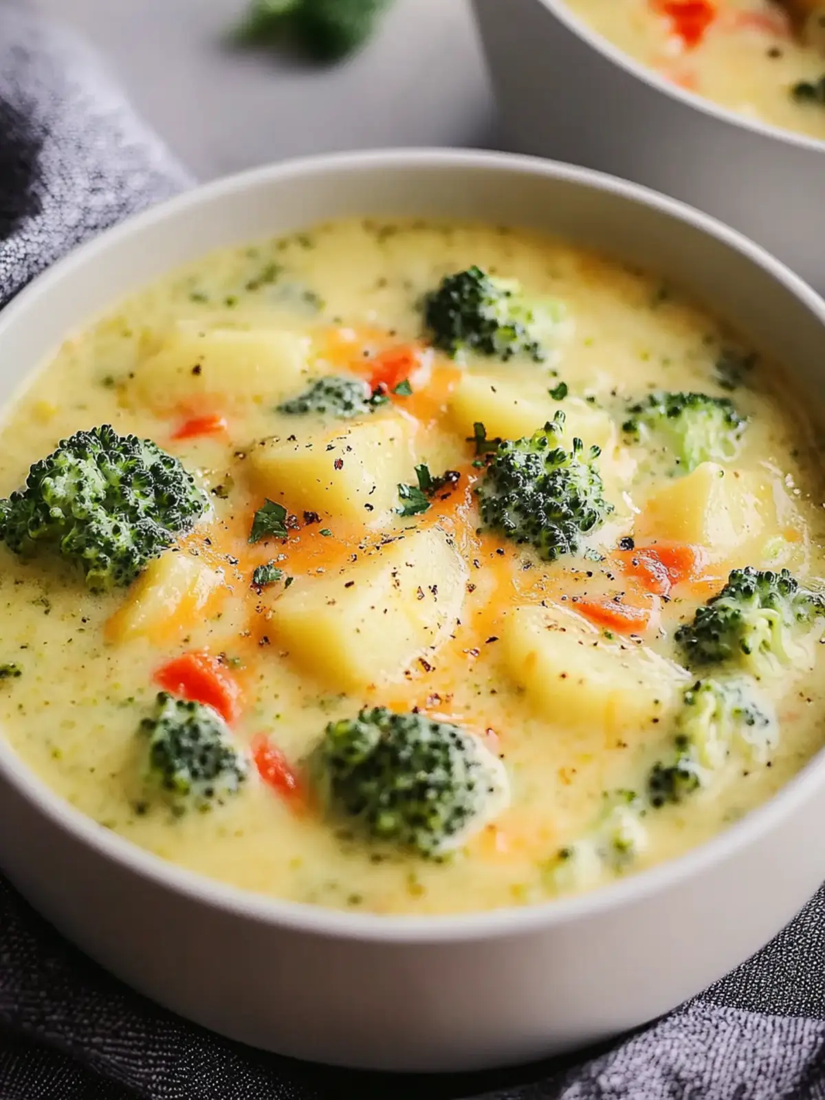 Broccoli Cheese and Potato Soup