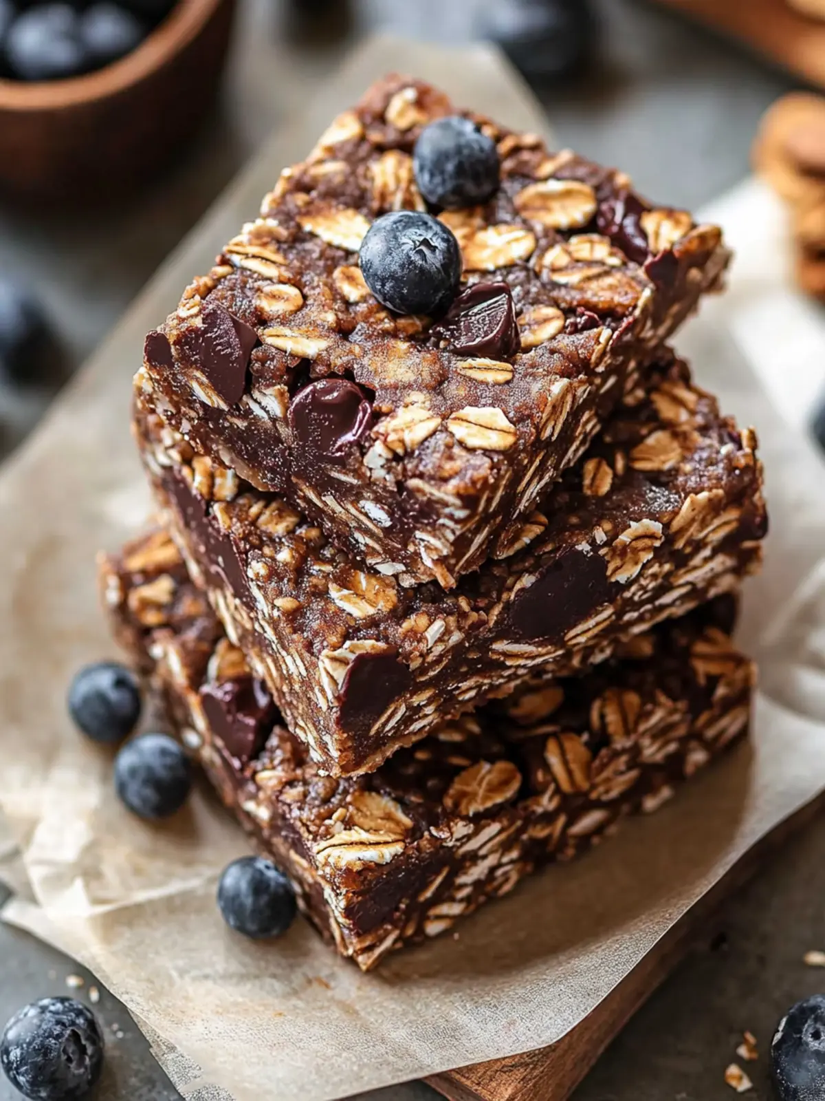 Chocolate Oatmeal Energy Bars