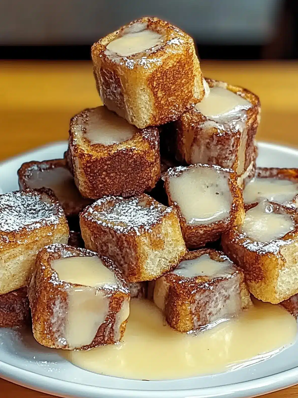 Cinnamon Roll French Toast Bites