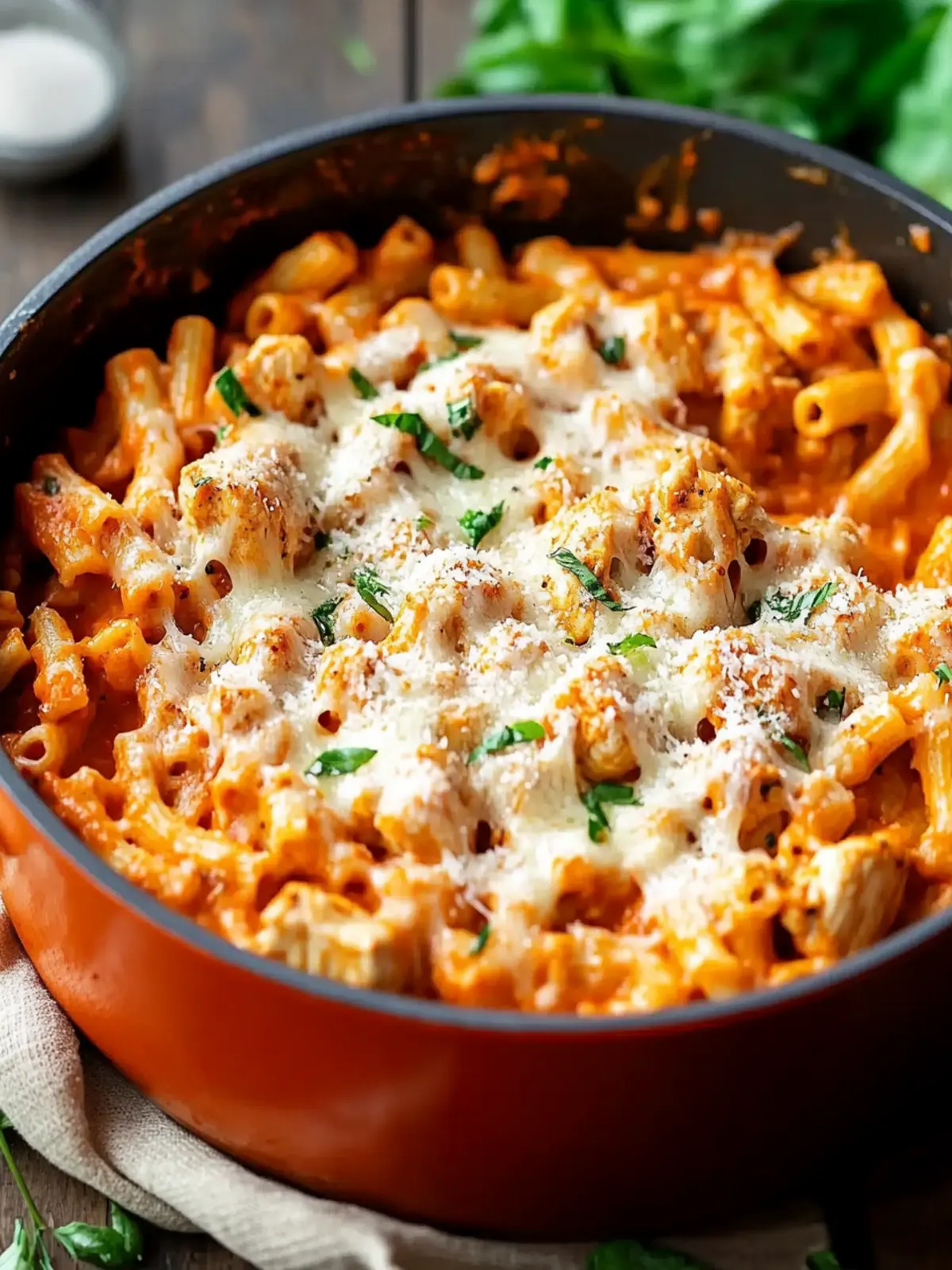 One Pot Chicken Parmesan Pasta