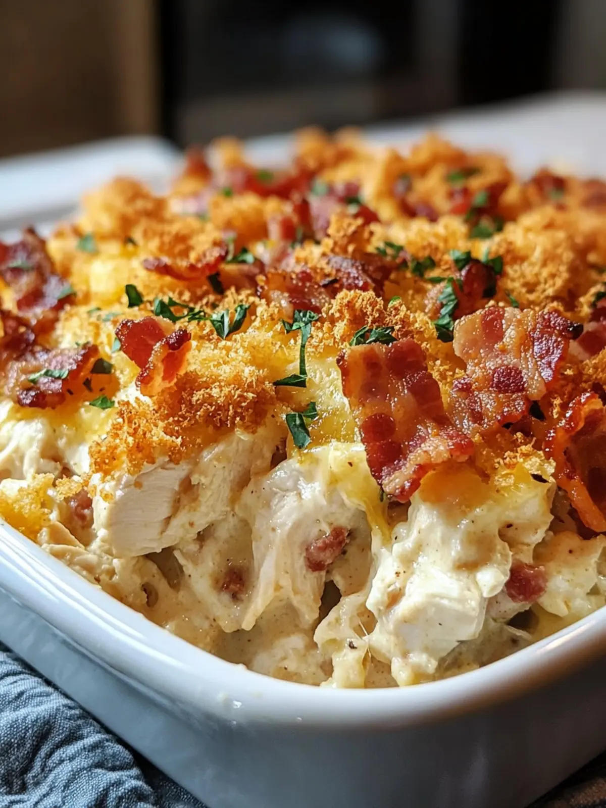 Chicken Bacon Ranch Casserole