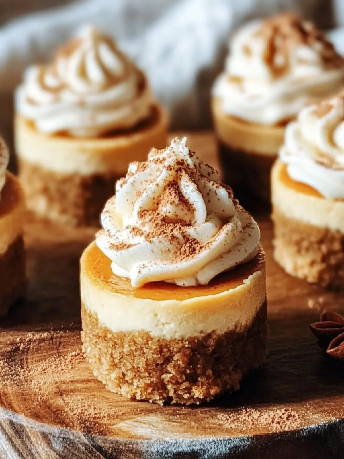 Mini Pumpkin Cheesecakes