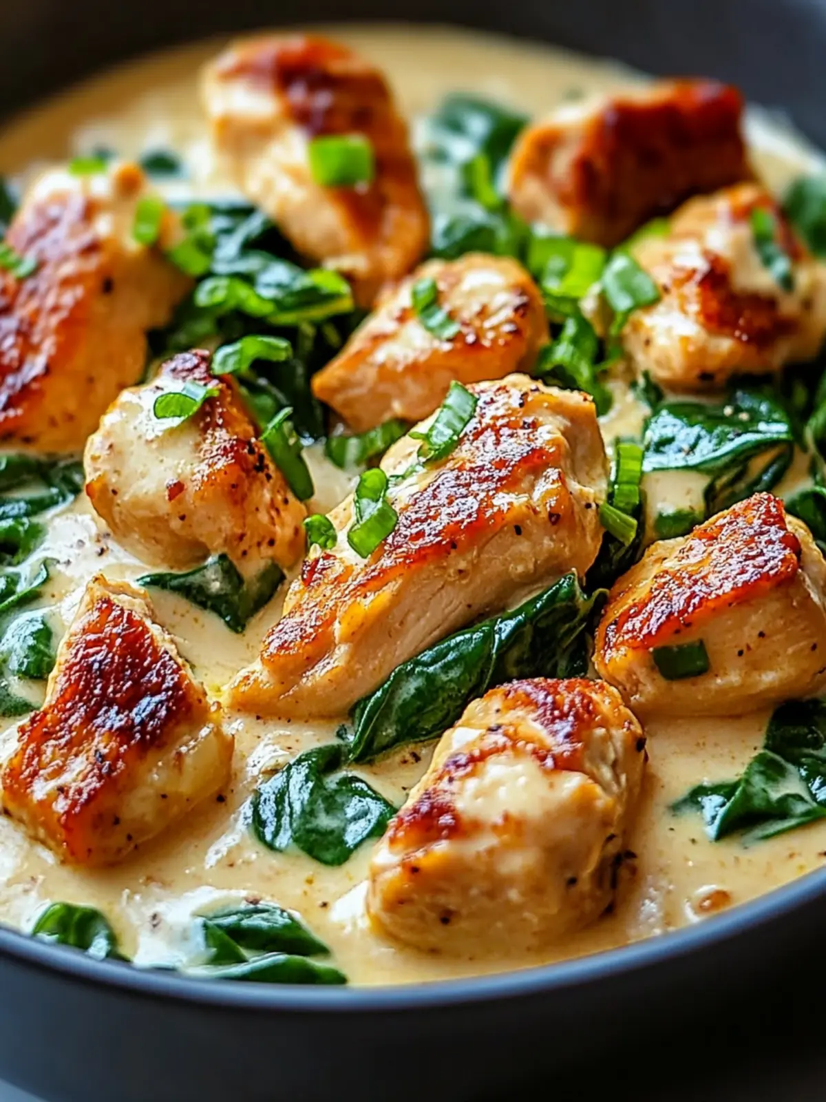Creamy Smoky Chicken with Spinach