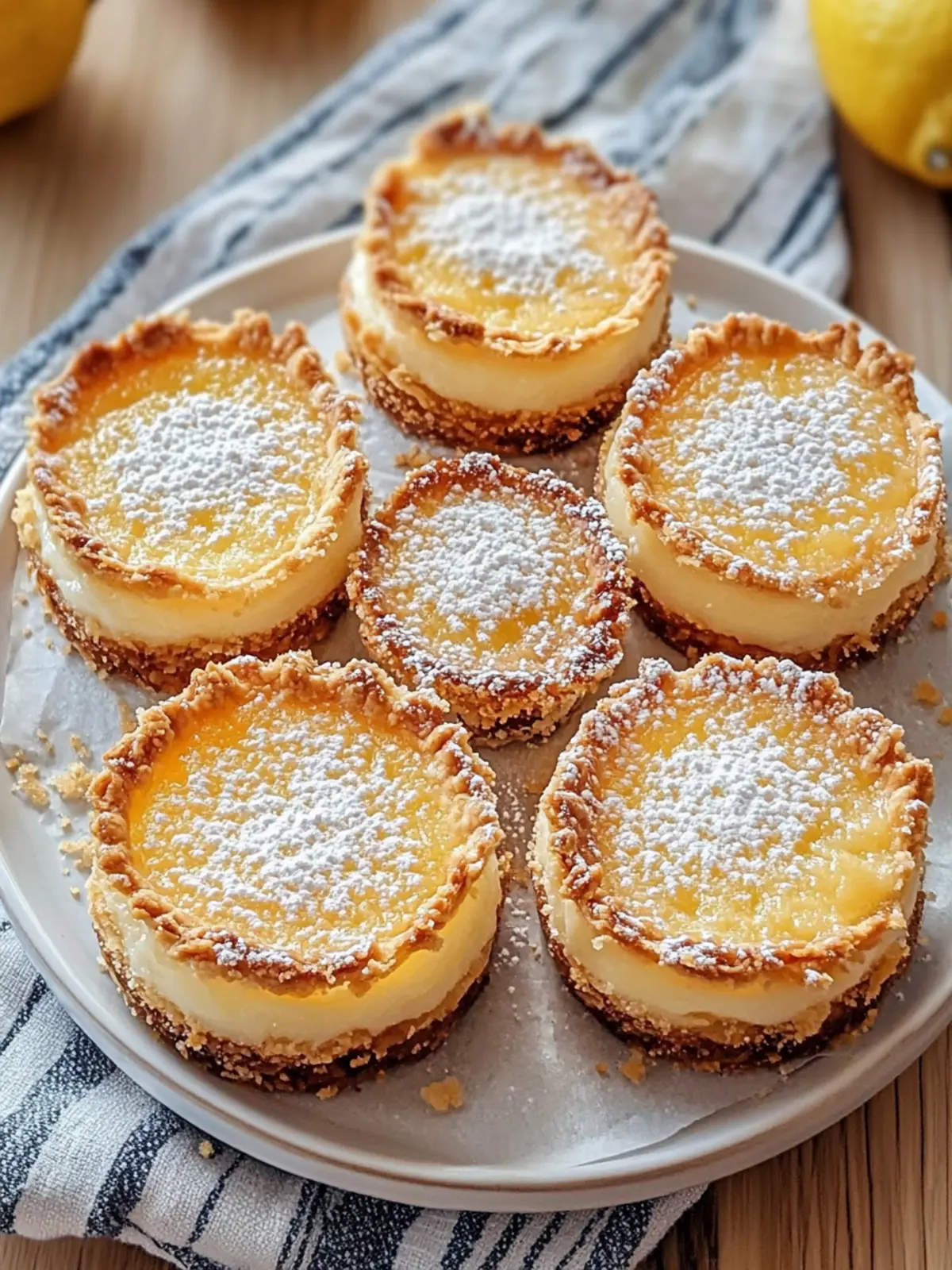Zesty Lemon Coconut Impossible Pies with Sweet Coconut Bliss 4 ZESTY LEMON COCONUT IMPOSSIBLE PIES WITH POWDERED SUGAR & TOASTED COCONUT