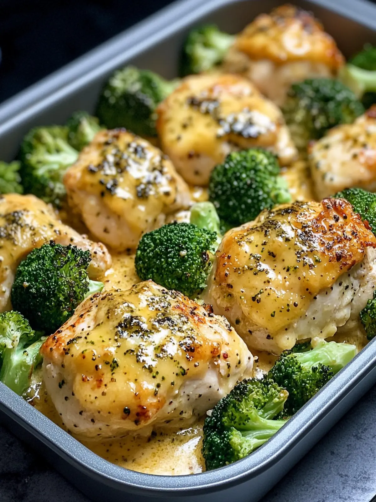baked chicken with broccoli