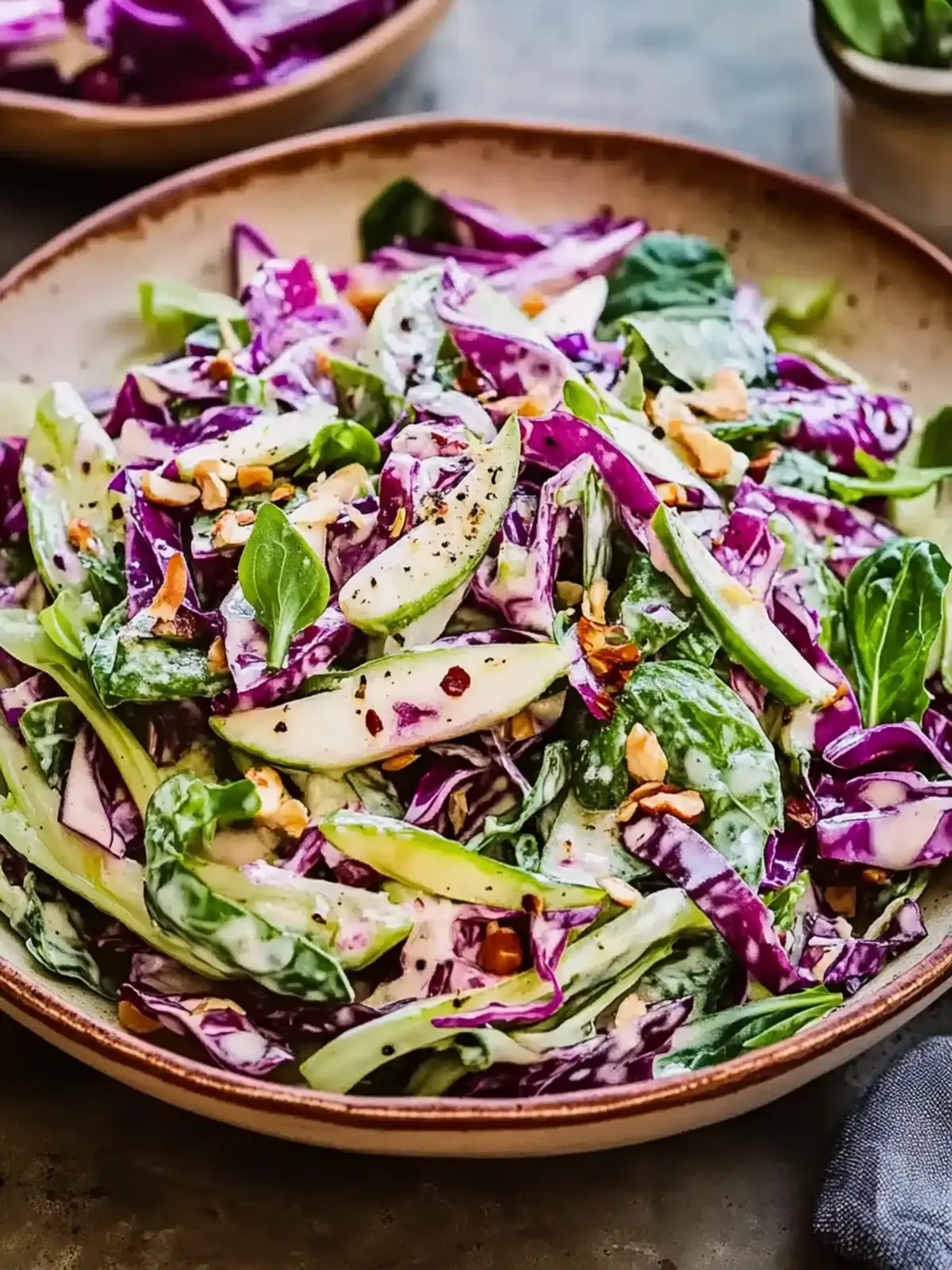 Cabbage Salad with Creamy Dressing