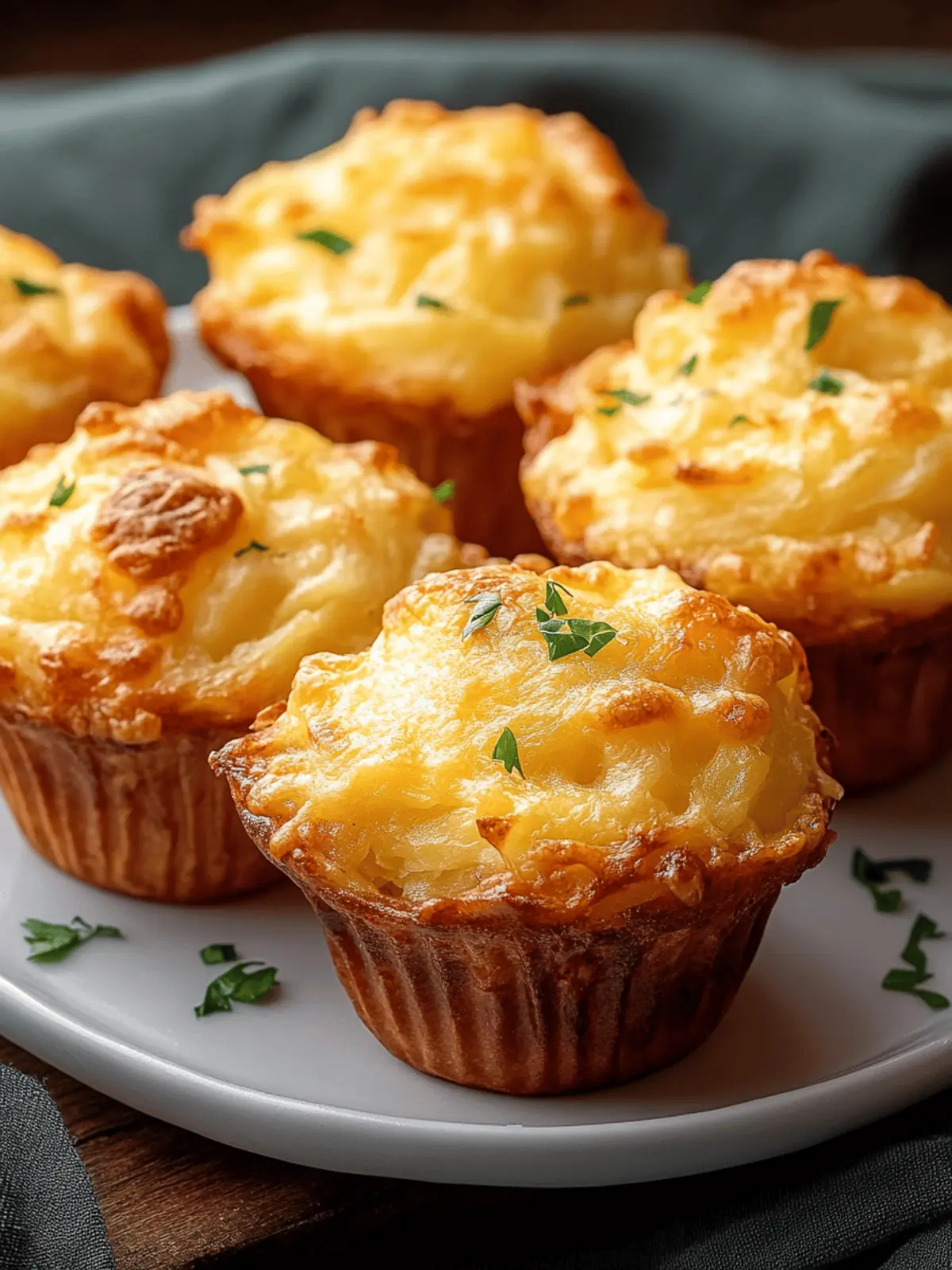 Cheesy Potato Muffins