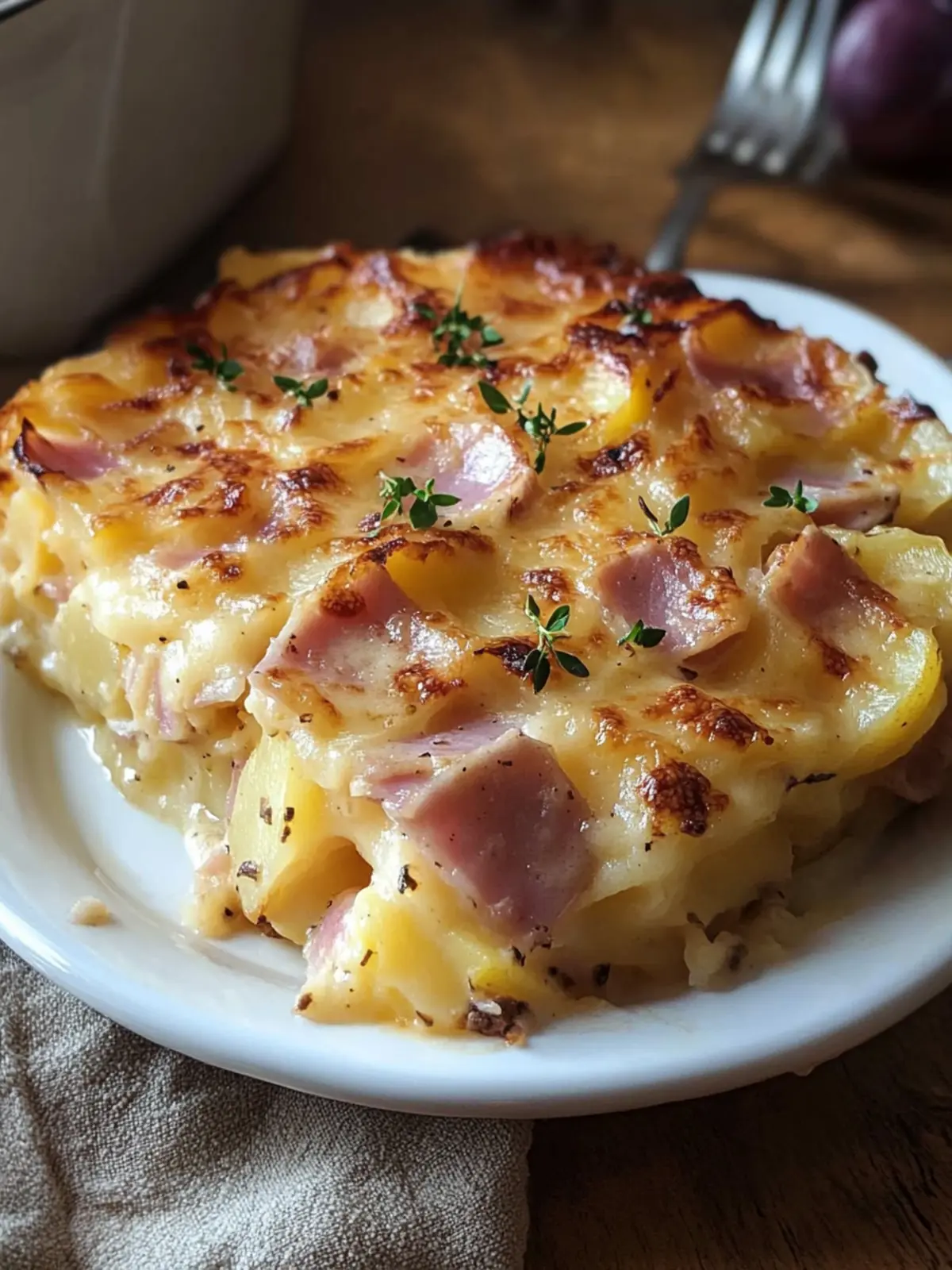 3-Layer Scalloped Potatoes and Ham: Comfort in Every Bite 4 3-Layer Scalloped Potatoes and Ham