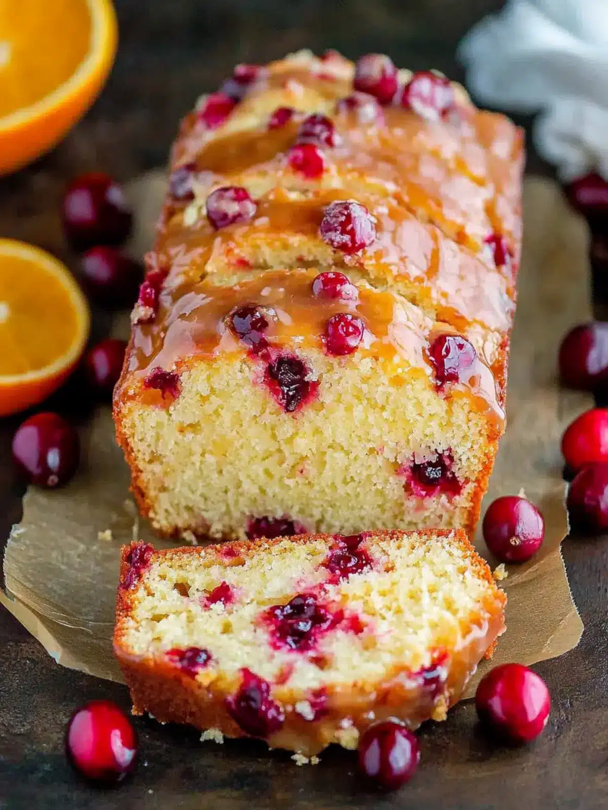 Cranberry Orange Glazed Loaf that Brightens Your Day 4 Cranberry Orange Glazed Loaf
