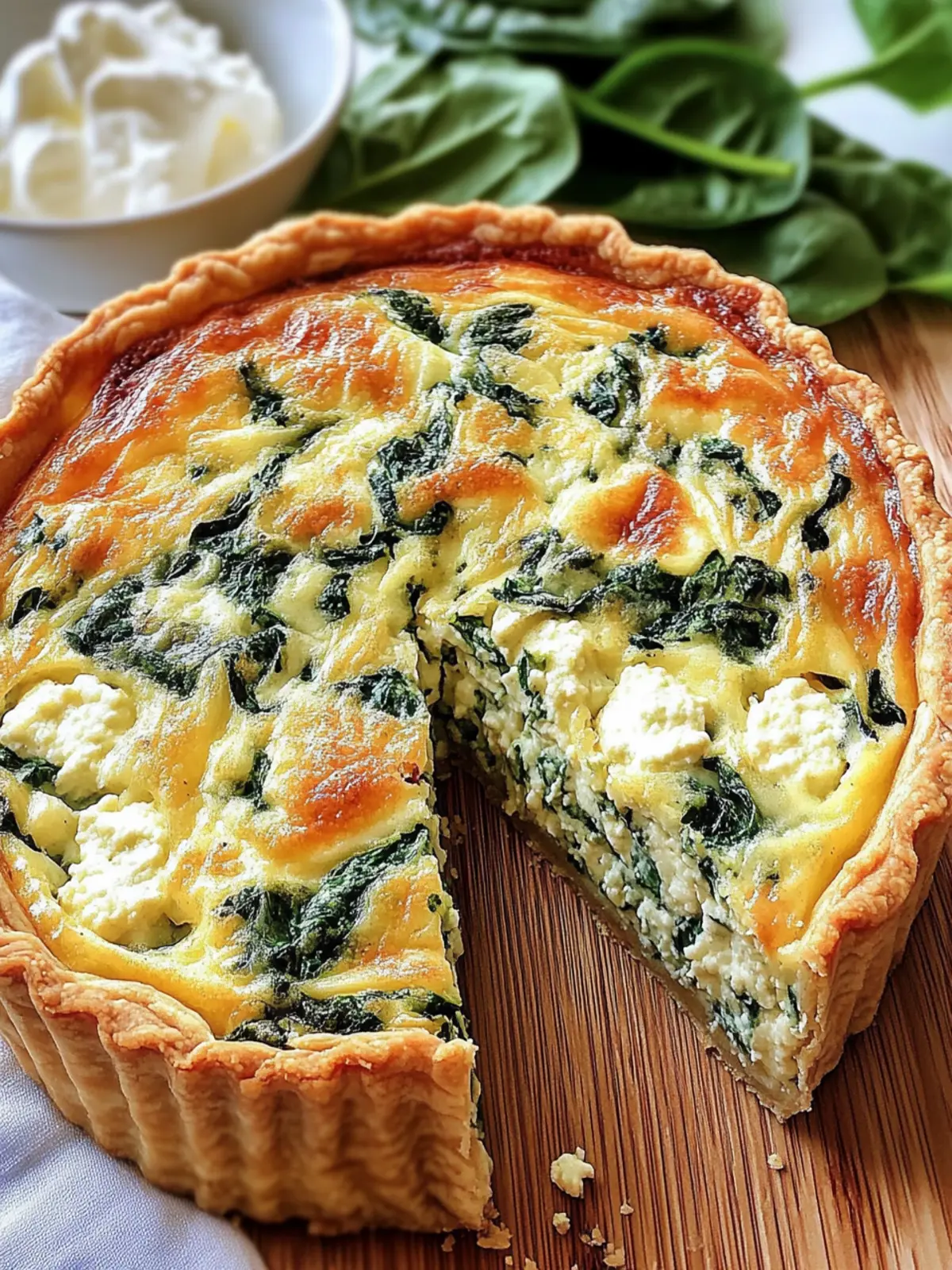 Cottage Cheese Spinach Quiche for a Wholesome Brunch Delight 2 Cottage Cheese Spinach Quiche