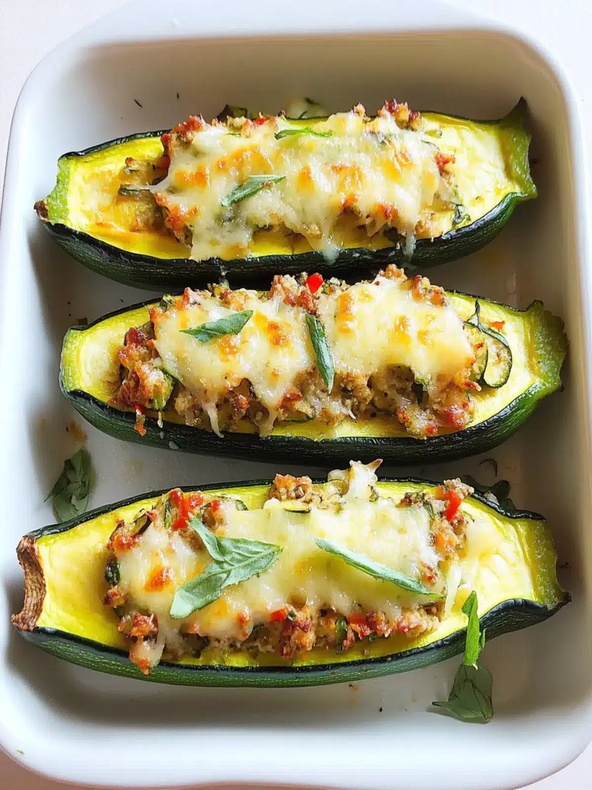Deliciously Easy Stuffed Zucchini for a Wholesome Dinner 4 Stuffed Zucchini