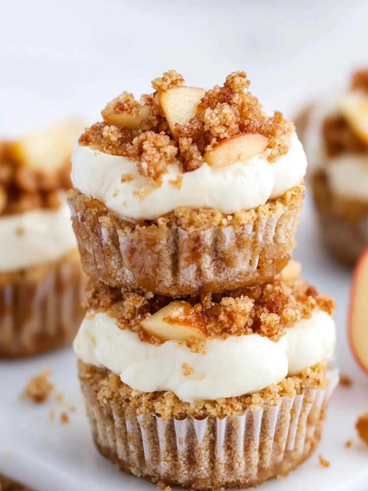 Mini Apple Crisp Cheesecakes That Wow in Every Bite 2 Mini Apple Crisp Cheesecakes