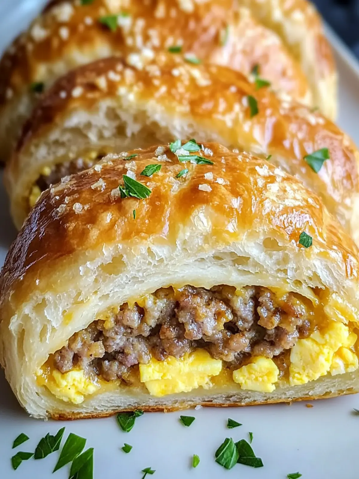 Cheesy Turkey Sausage Egg Breakfast Rolls for Ultimate Mornings 2 Cheesy Turkey Sausage Egg Breakfast Rolls