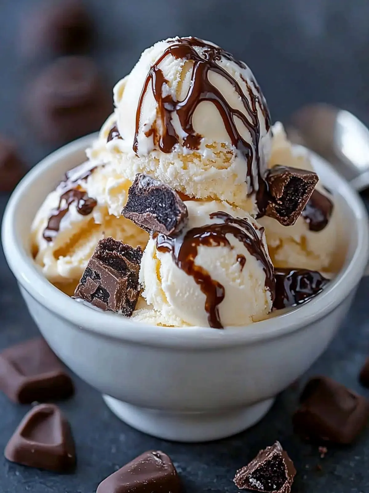 Homemade Moose Tracks Ice Cream
