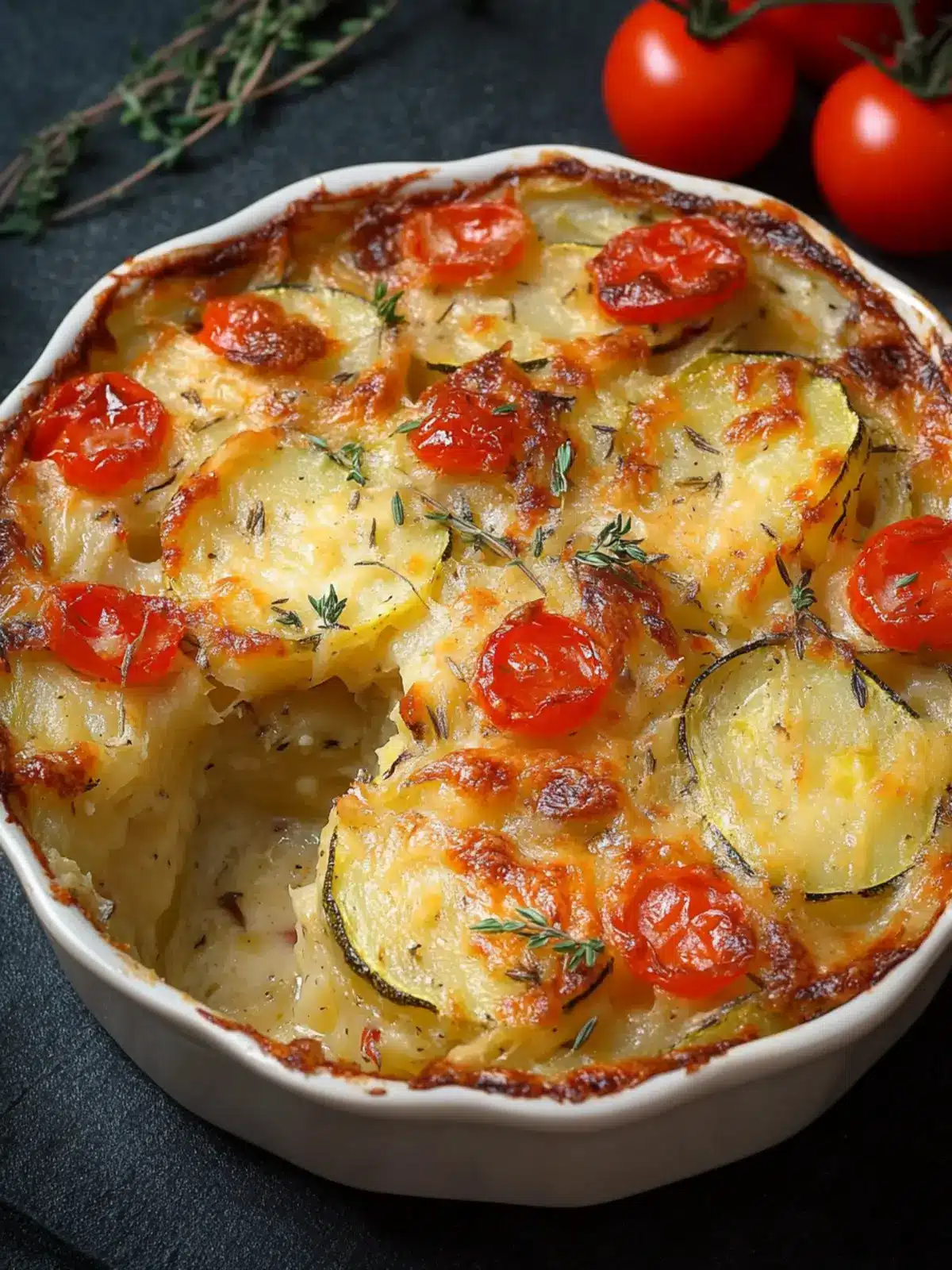 Creamy Zucchini Potato Bake for Comfort Food Lovers 3 Zucchini Potato Bake