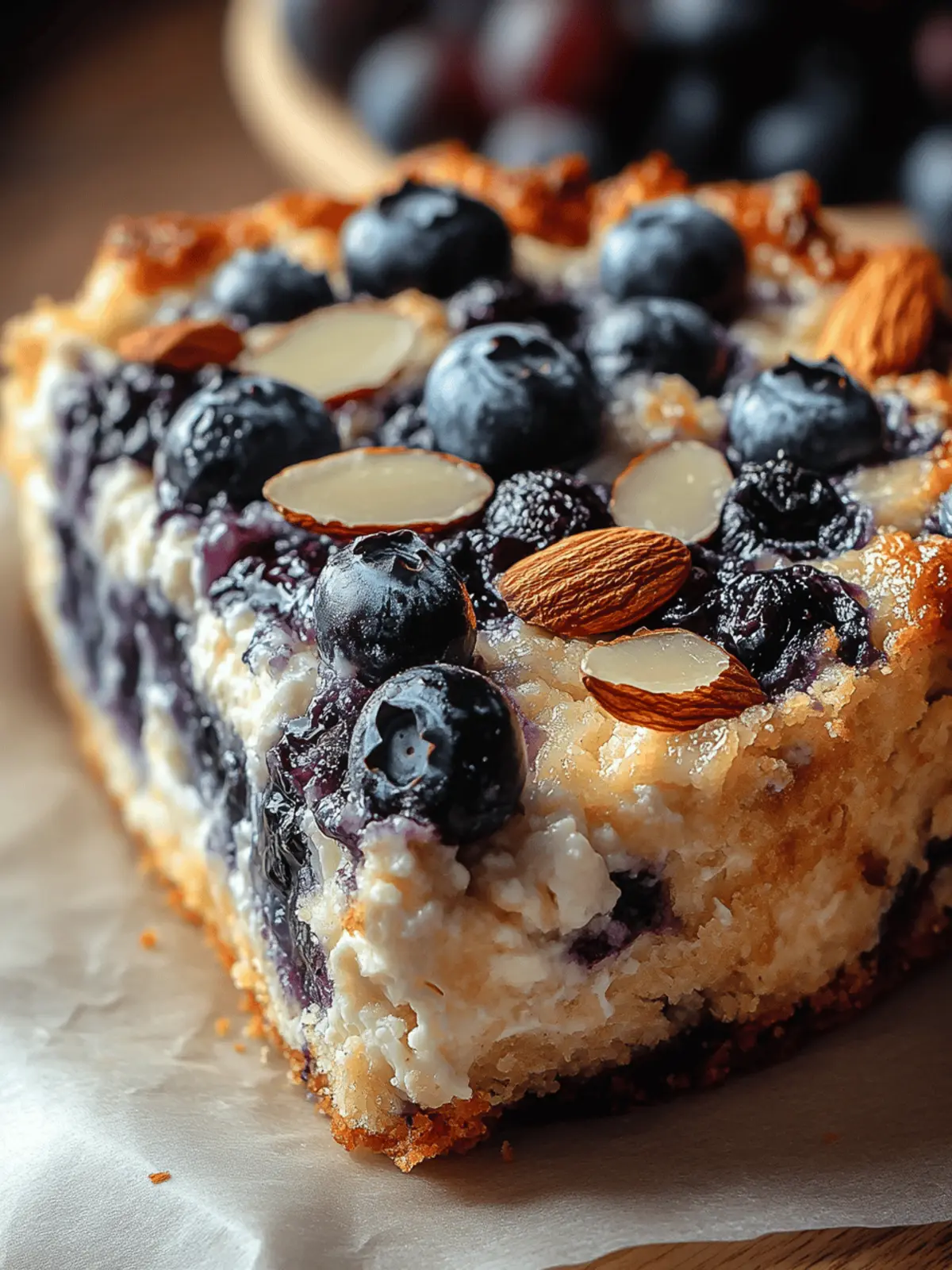 Blueberry Almond Cottage Cheese Breakfast Bake for Energizing Mornings 3 Blueberry Almond Cottage Cheese Breakfast Bake.