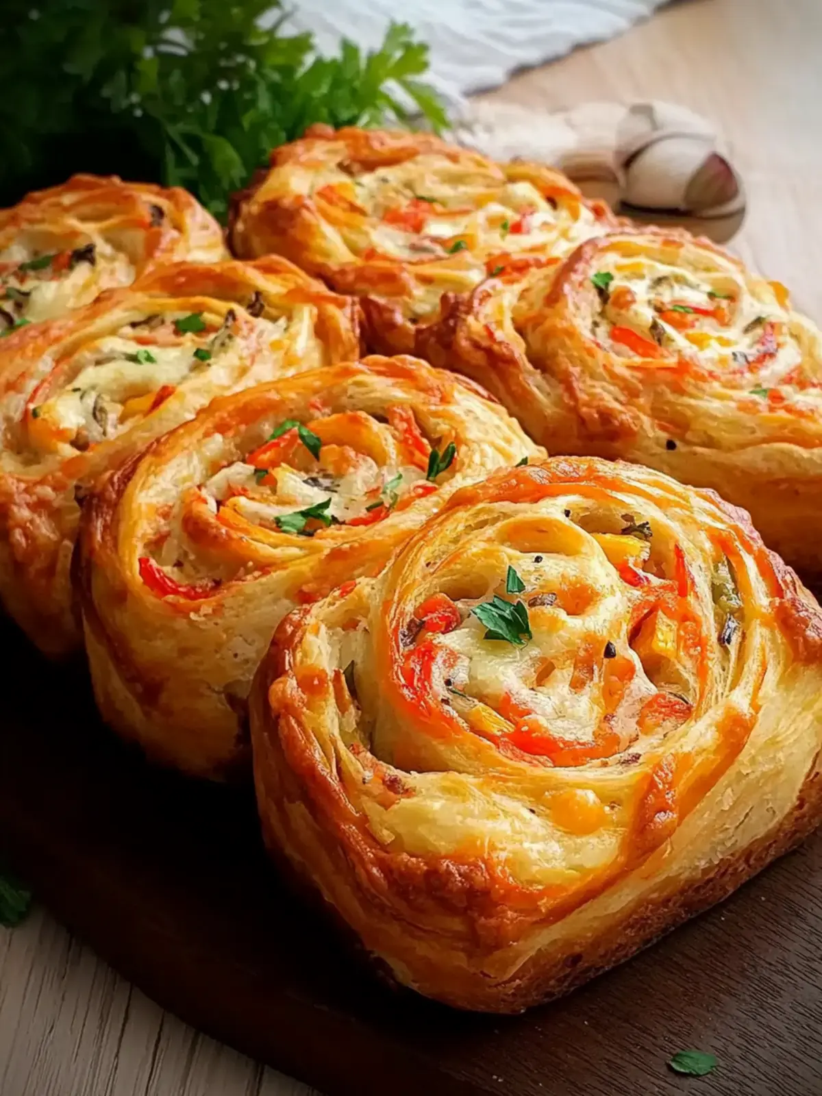 Savory Vegetable and Cheese Bread Swirls to Wow Your Guests 3 Savory Vegetable and Cheese Bread Swirls