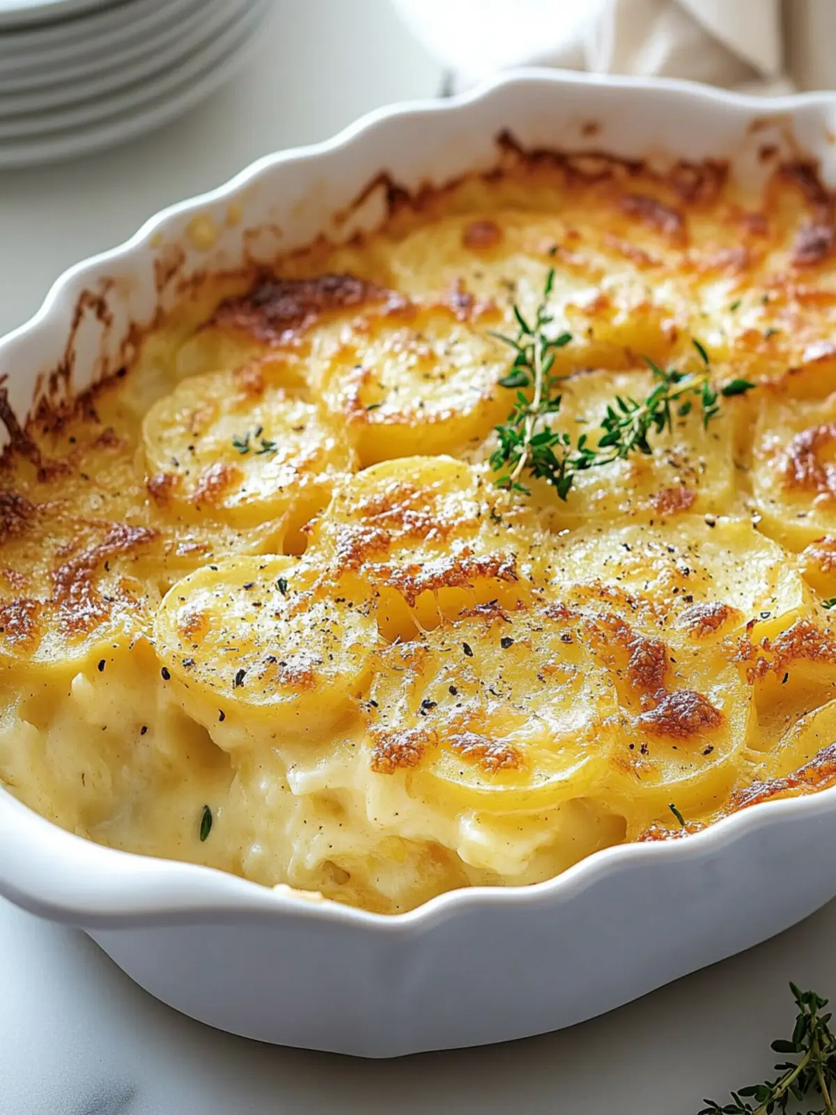 Creamy Cheddar and Gruy re Scalloped Potatoes