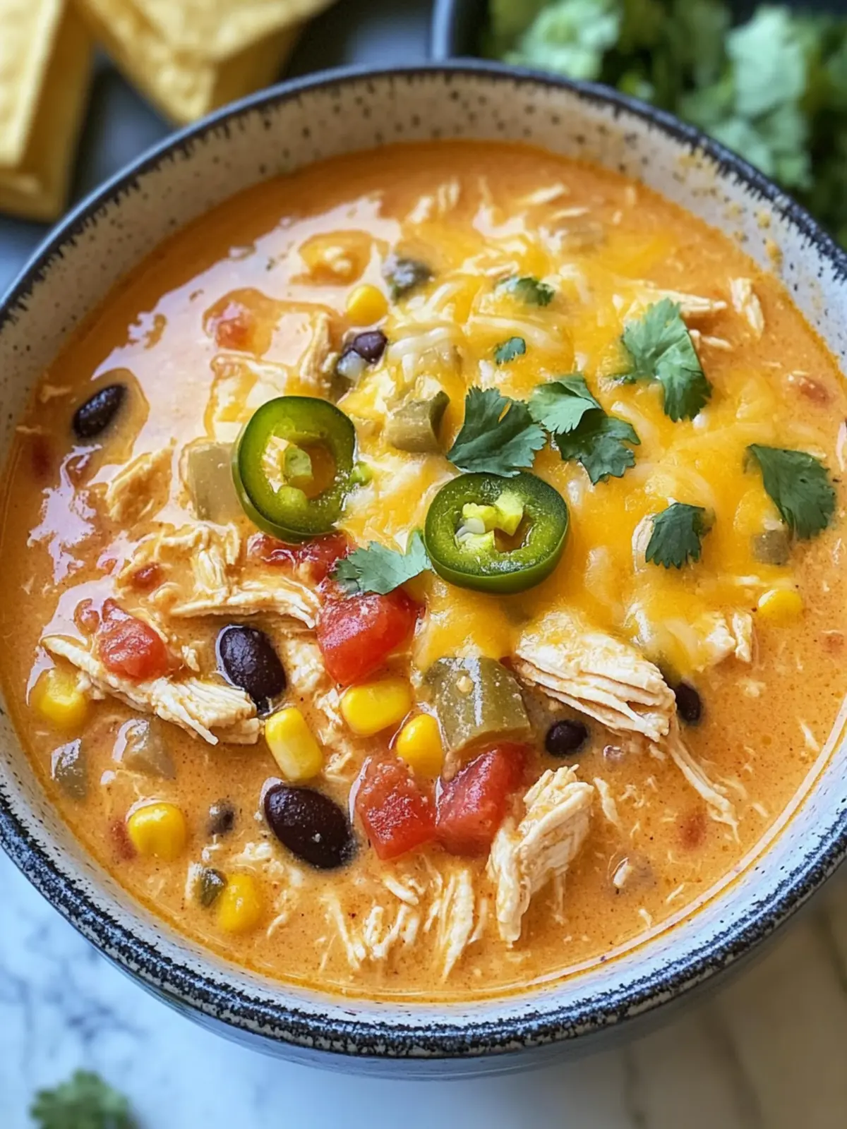 Savor Queso Chicken Taco Soup for Ultimate Comfort and Flavor 2 Queso Chicken Taco Soup