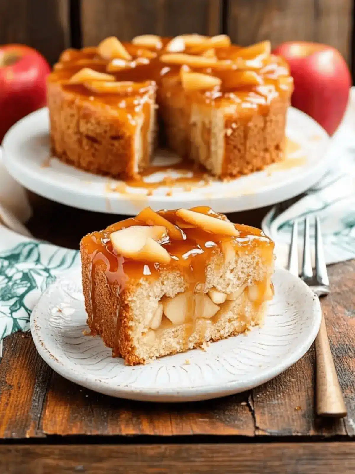 Apple Cake with Caramel Sauce: Cozy Up with Fall Flavors 2 Apple Cake with Caramel Sauce
