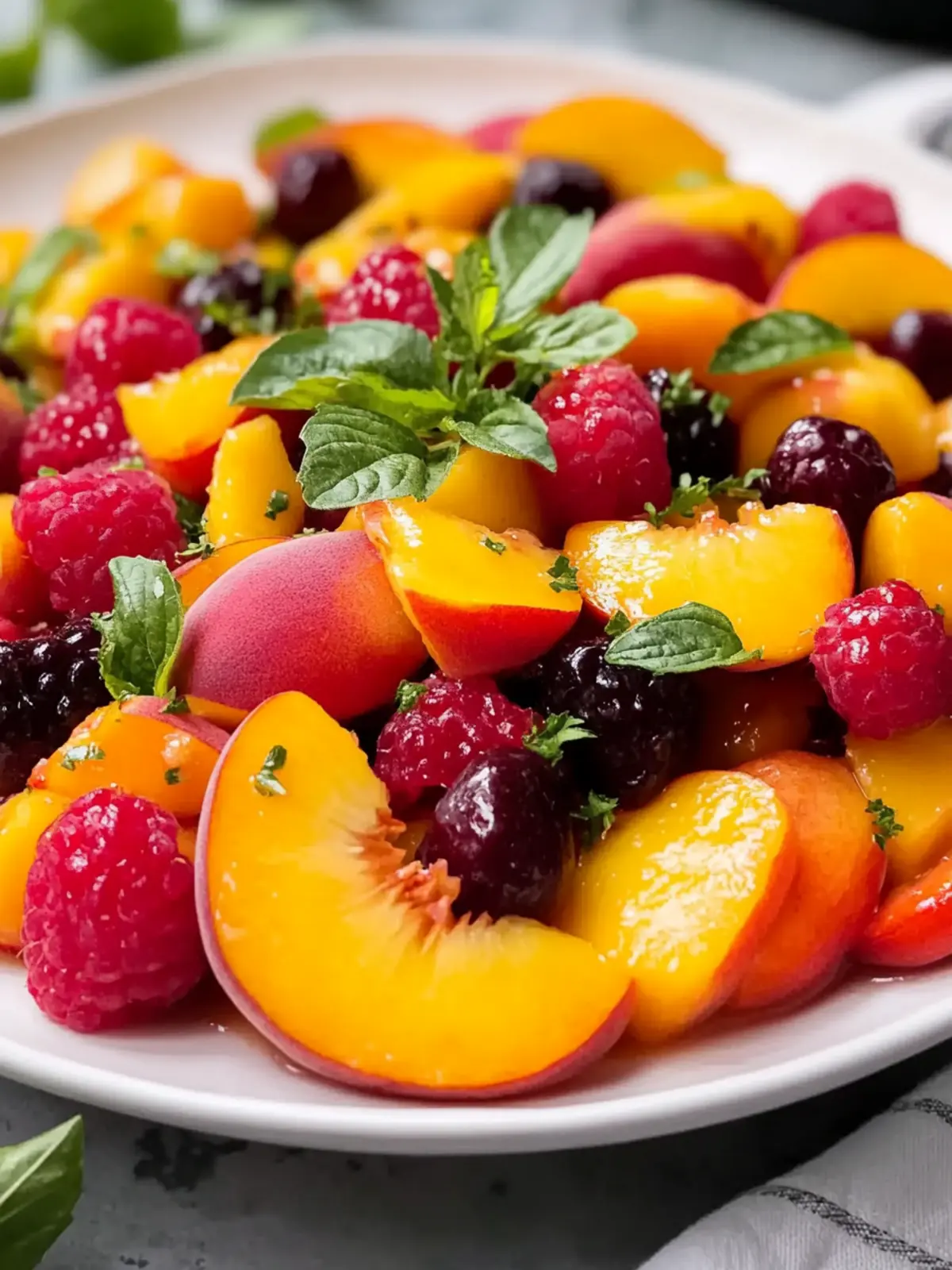 Refreshing Summer Peach Fruit Salad Your Perfect Light Dish 4 Summer Peach Fruit Salad Perfect Light Summer Dish