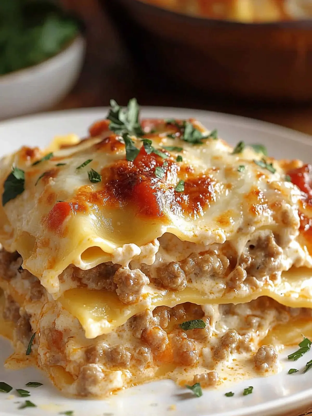 Sausage Alfredo Ravioli Lasagna