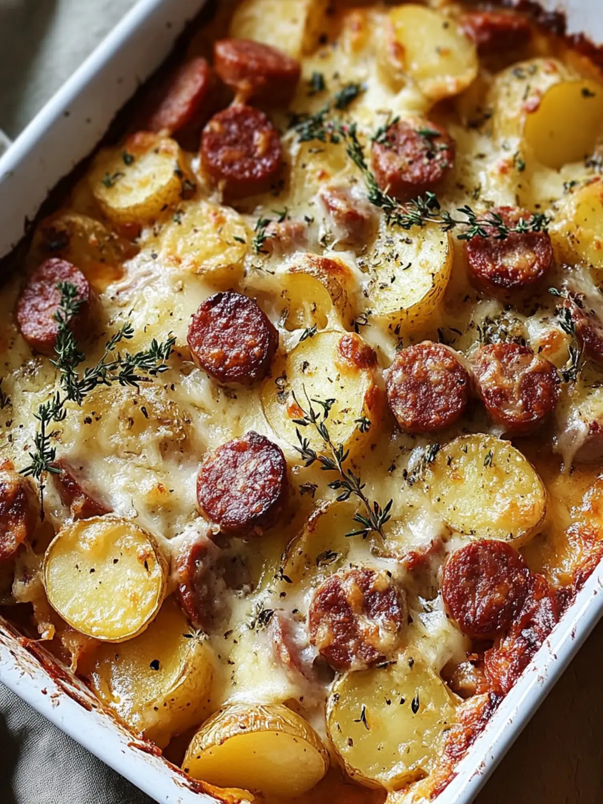 Smoked Sausage and Potato Bake