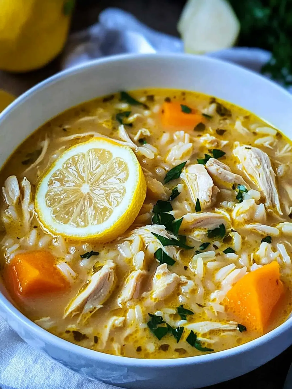 Warm Up with Zesty Lemon Ginger Turmeric Chicken Soup 4 Lemon Ginger Turmeric Chicken and Rice Soup