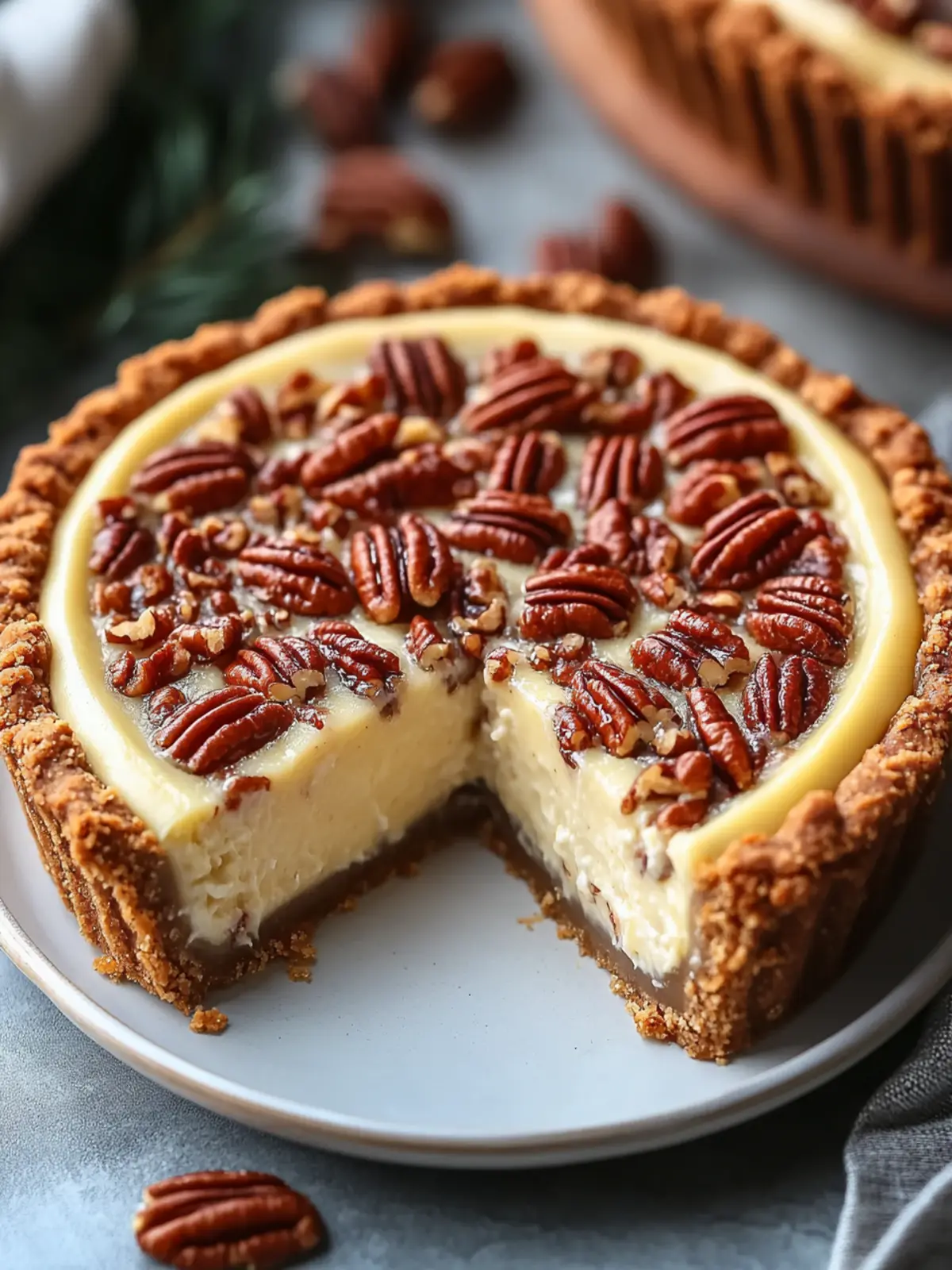 Decadent Pecan Cheesecake Pie: A Must-Try Holiday Treat 4 Pecan Cheesecake Pie
