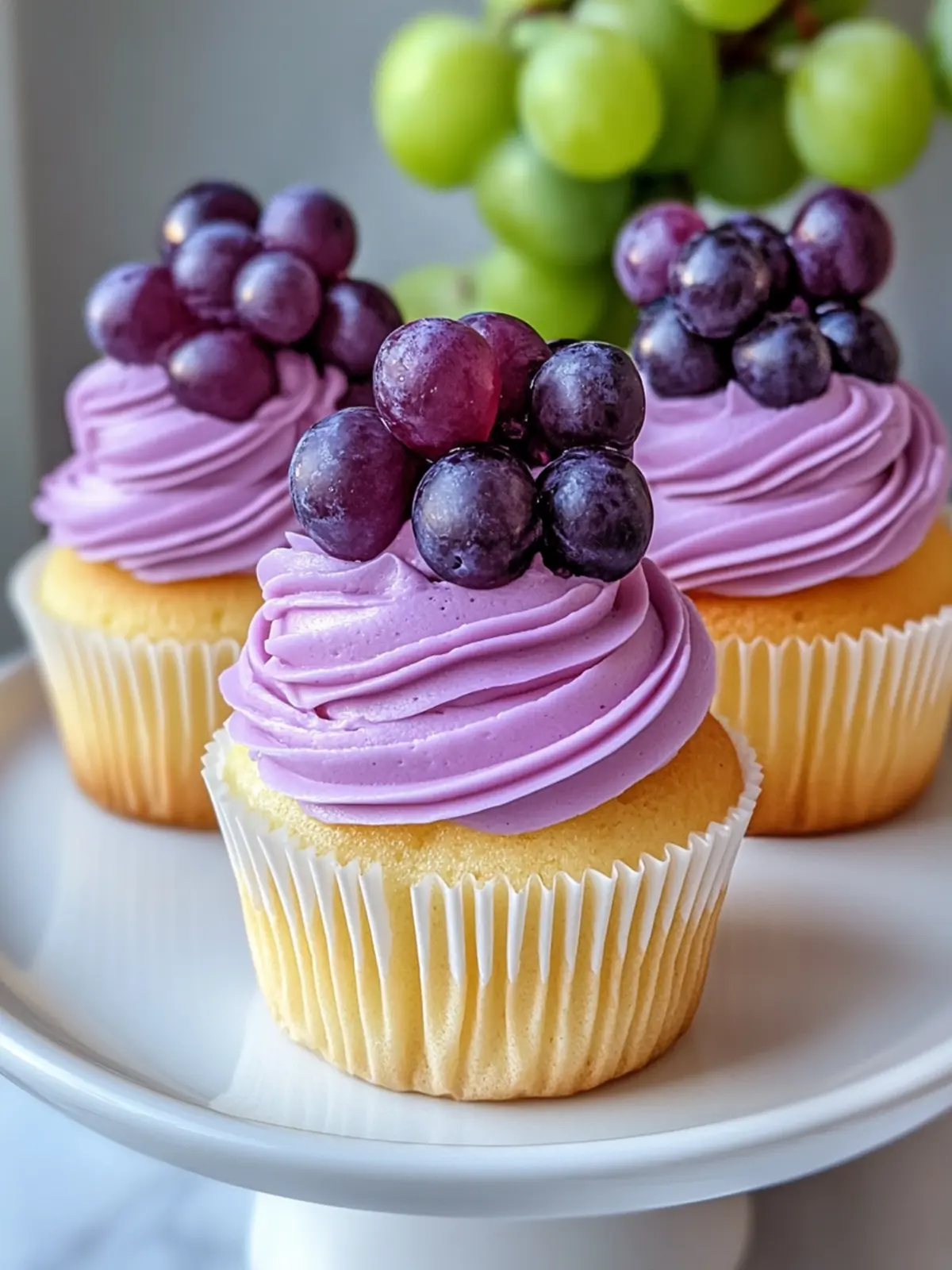 Grape Crush Cupcakes with Grape Frosting That Wow Your Tastebuds 3 GRAPE CRUSH CUPCAKES WITH GRAPE FROSTING ðð§