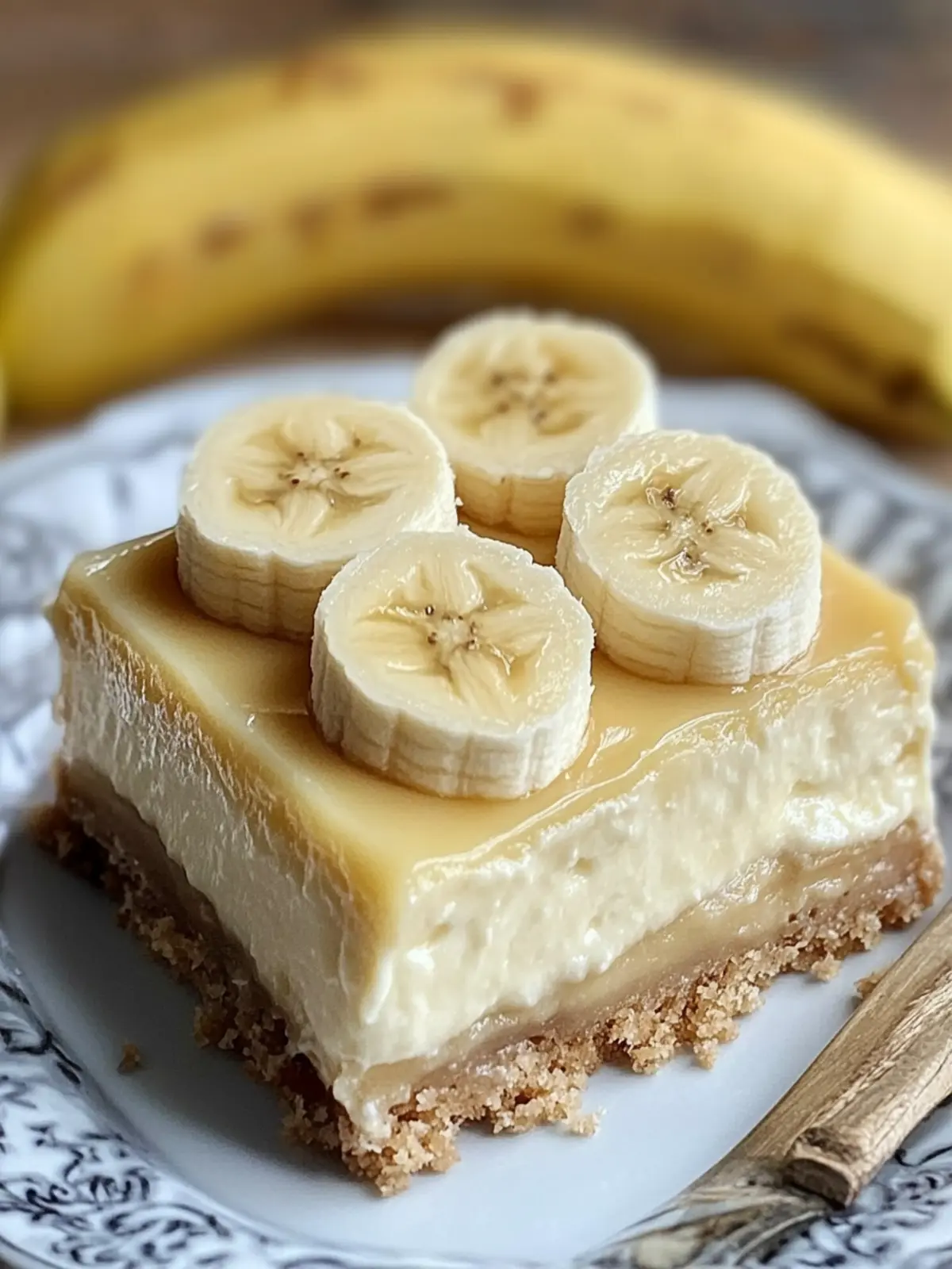 Indulge in Heavenly Banana Cream Cheesecake Bars Today 3 Banana Cream Cheesecake Bars