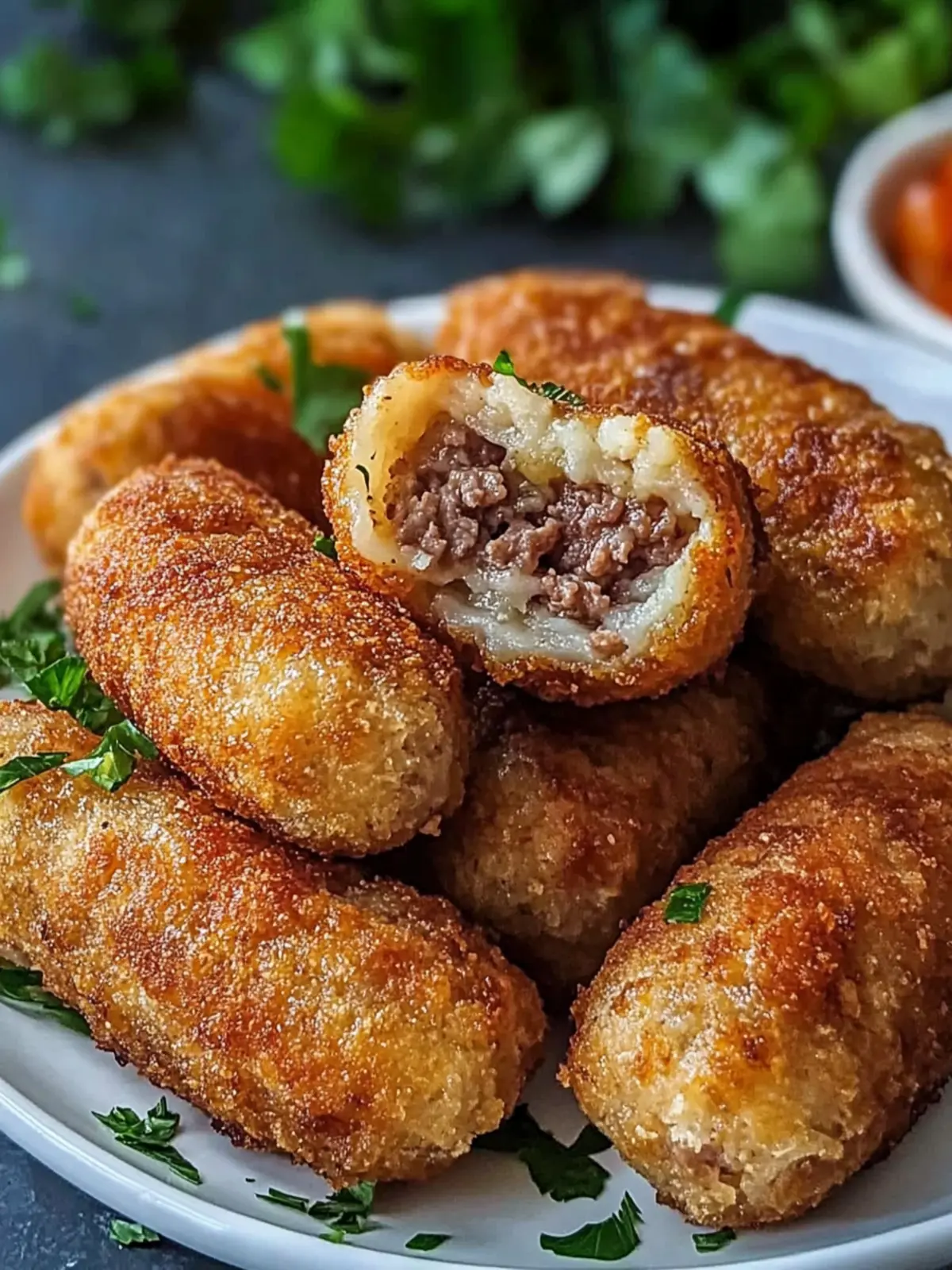 Savory Spicy Garlic Beef Croquettes You ll Crave Forever 2 Spicy Garlic Beef Croquettes