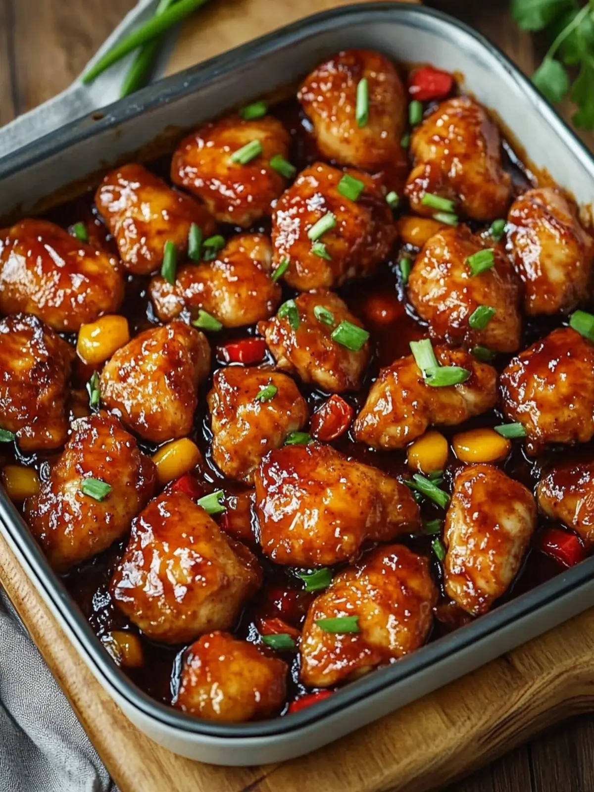 Sticky Oven-Baked Chicken Tossed in Sweet & Tangy Sauce Bliss 2 Sticky Oven-Baked Chicken Tossed in Sweet & Tangy Sauce